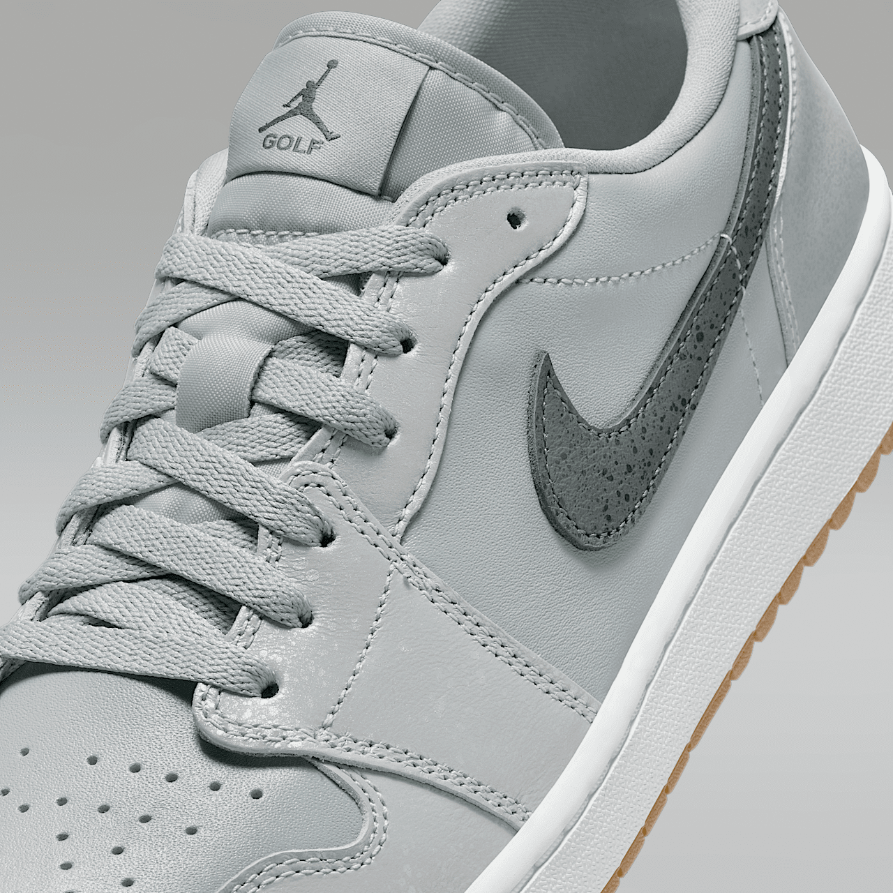 Nike Air Jordan 1 Low sneaker Wolf Grey/Wit/Gum Medium Brown/Iron Grey
