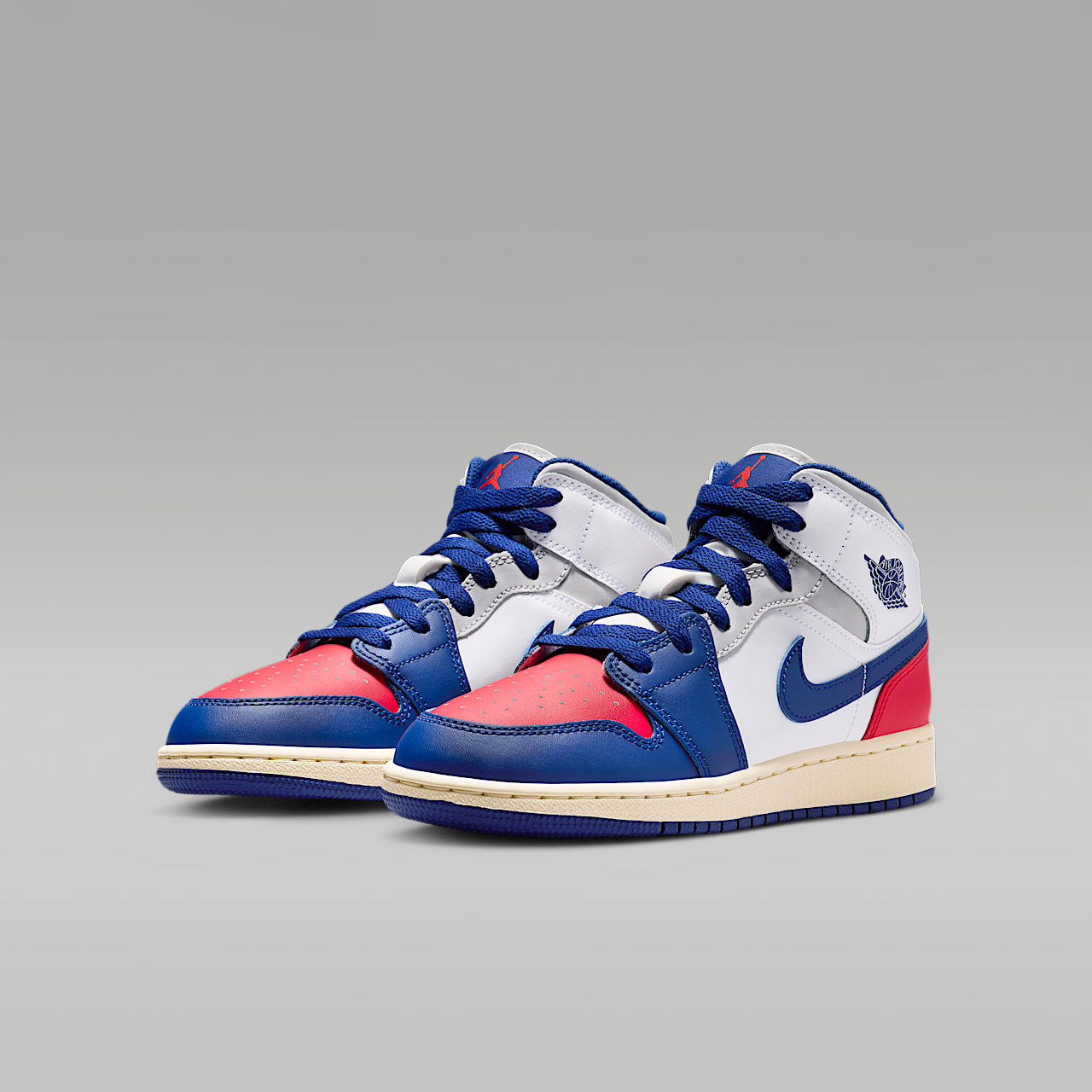 Nike Air Jordan sneaker Wit/University Red/Neutral Grey/Deep Royal Blue