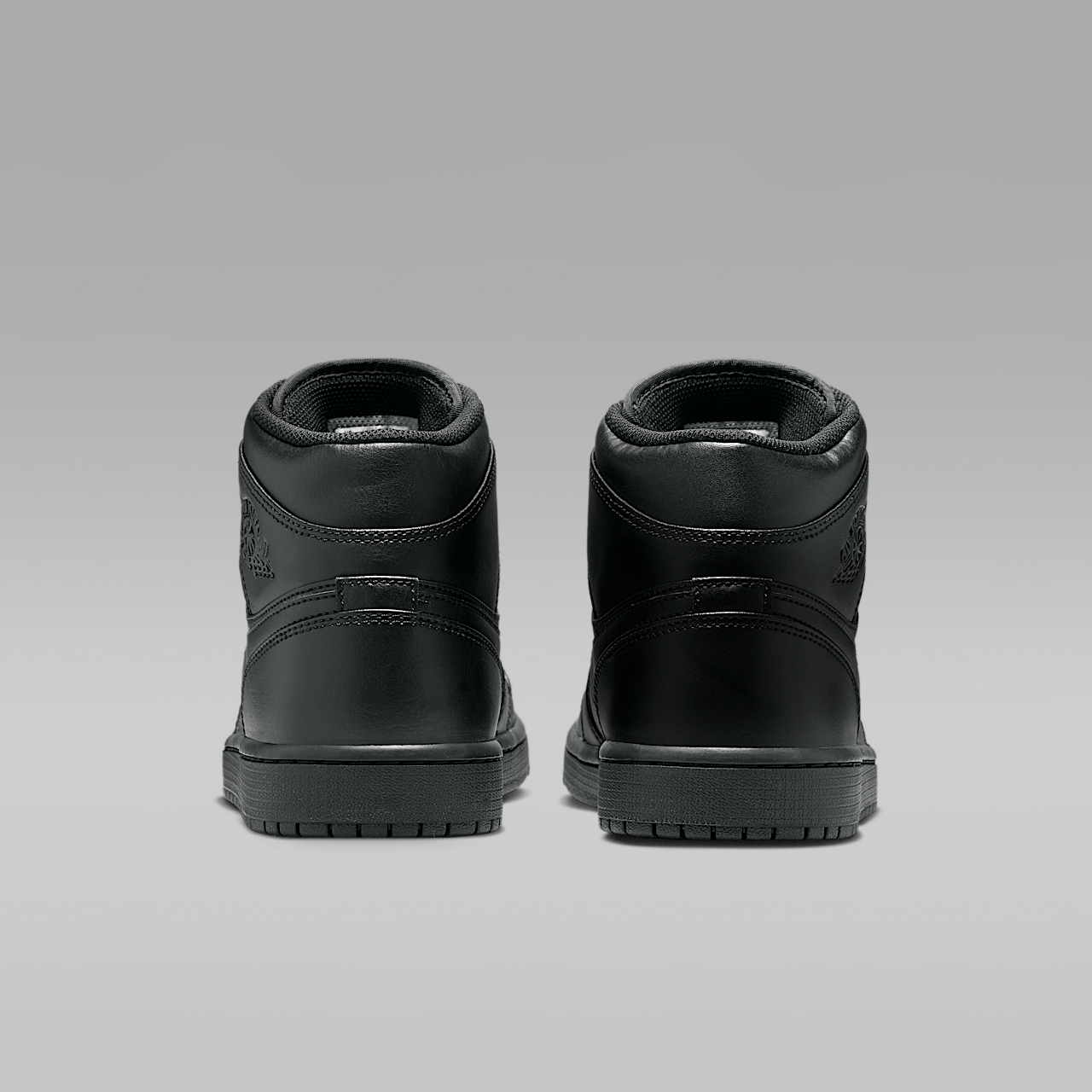 Nike Air Jordan 1 Mid sneaker Zwart/Zwart/Zwart