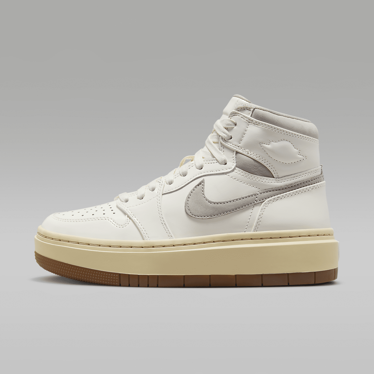 Nike Air Jordan 1 sneaker Sail/Pale Vanilla/Gum Medium Brown/College Grey