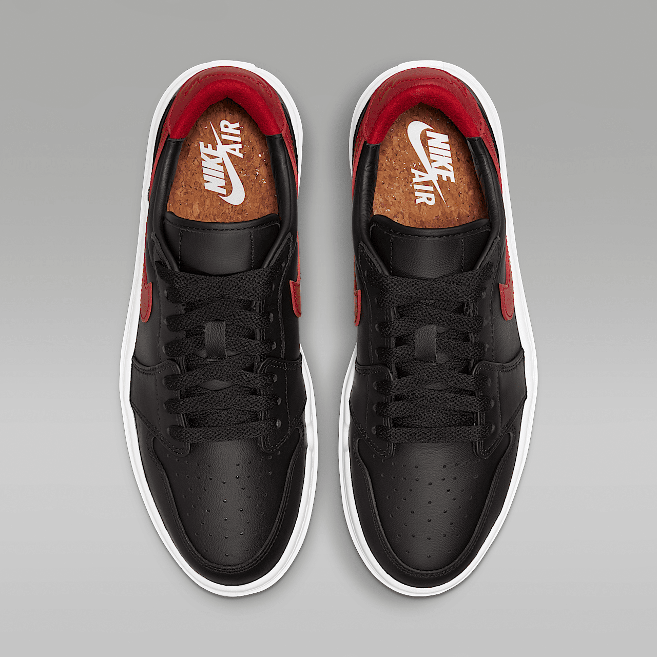 Nike Air Jordan 1 sneaker Zwart/Wit/Gym Red