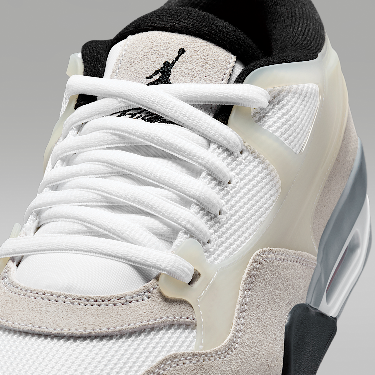 Nike Air Jordan 4 RM sneaker Wit/Infrared 23/Light Smoke Grey/Zwart
