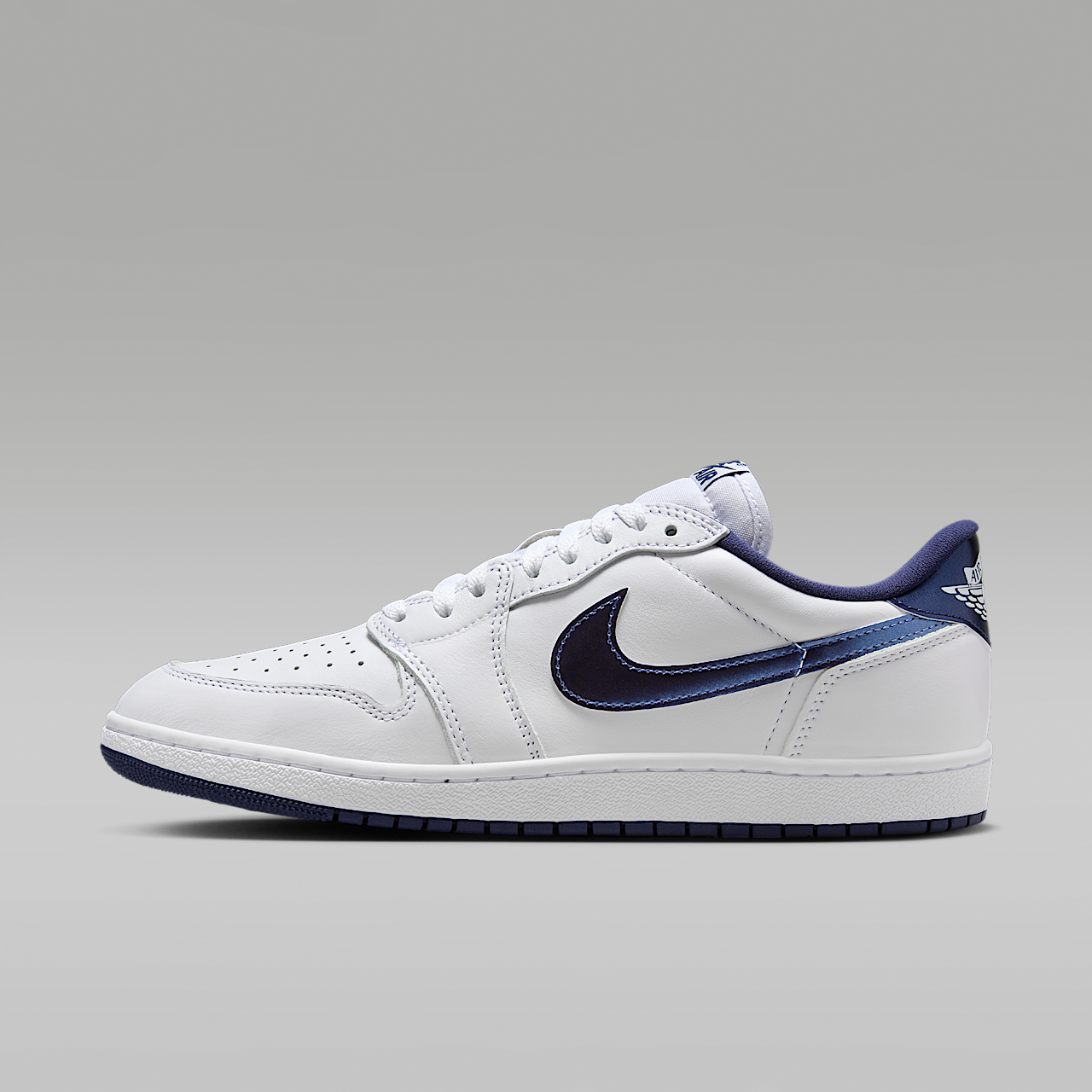 Nike Air Jordan 1 Low sneaker Wit/Wit/Navy