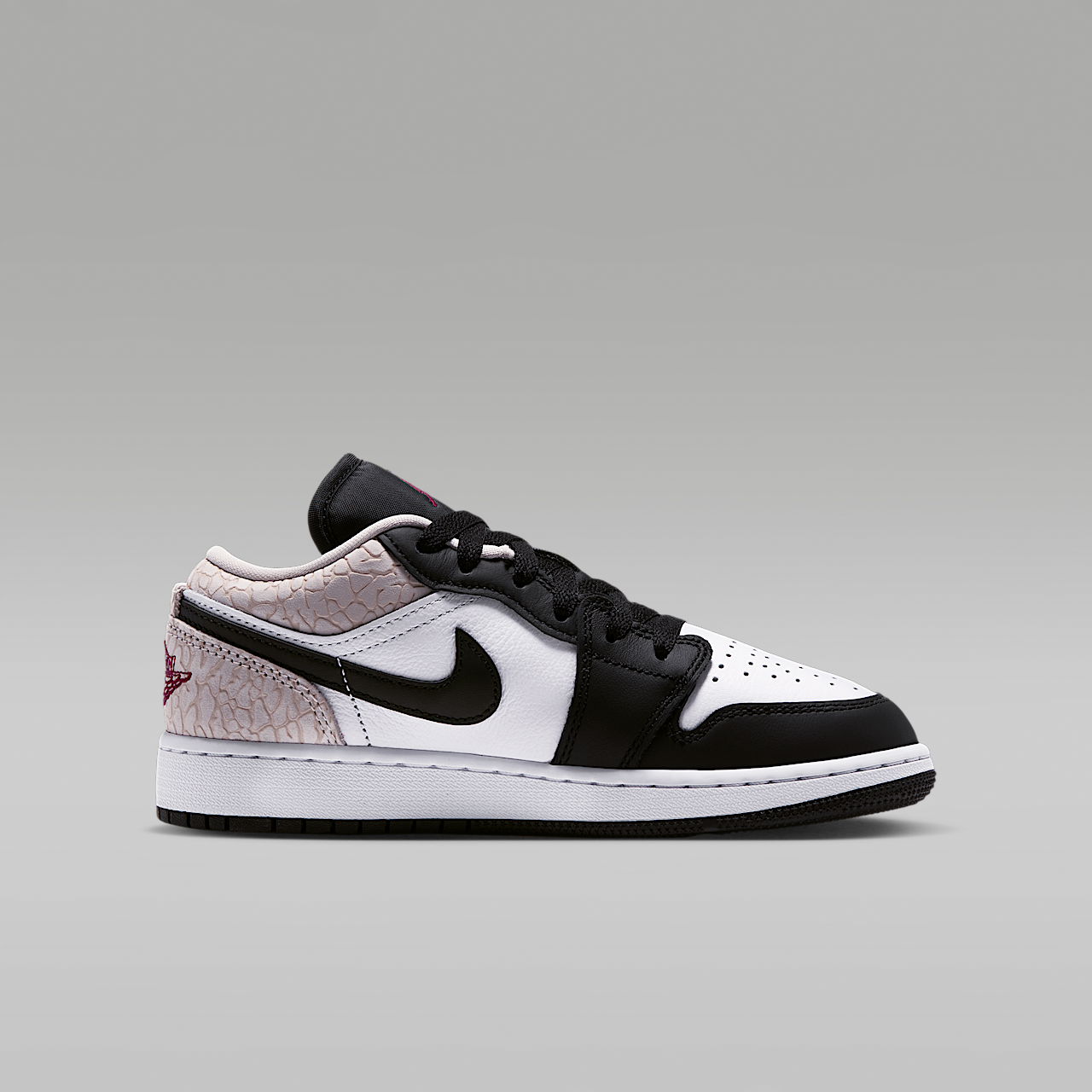 Nike Air Jordan sneaker Zwart/Wit/Light Orewood Brown/Team Red