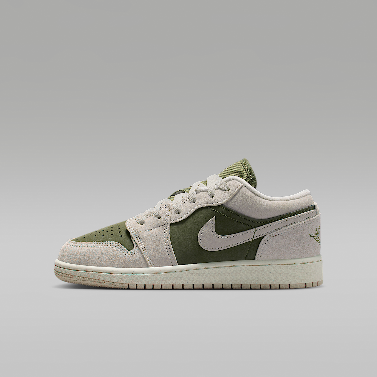 Nike Air Jordan sneaker Medium Olive/Sail/Light Orewood Brown