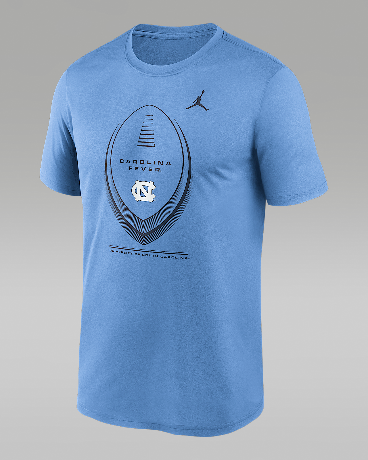 Мужская футболка North Carolina Primetime Football Icon Legend Jordan Brand Dri-FIT College для футбола