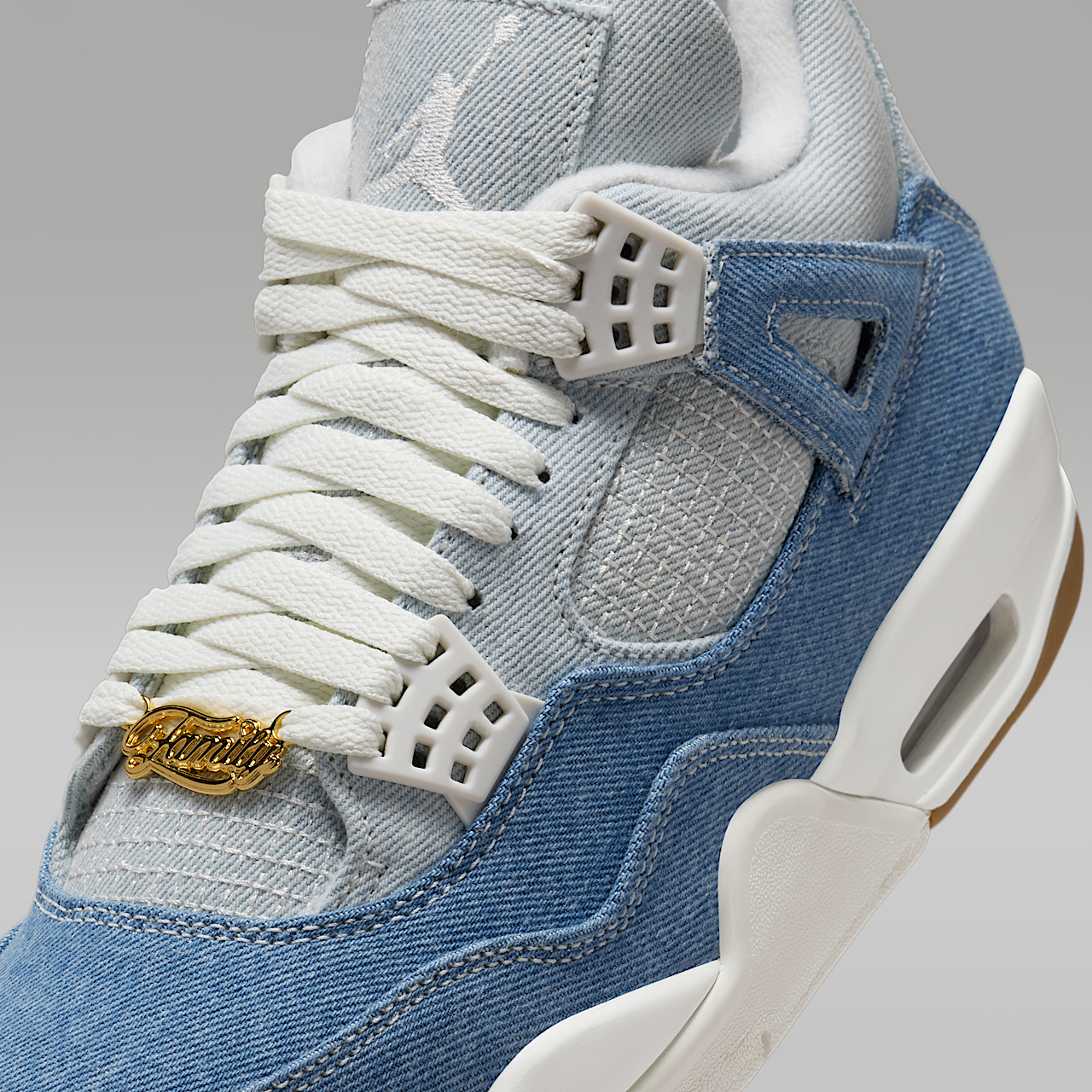 Nike Air Jordan sneaker Sail/Gum Light Brown/Worn Blue/Sail