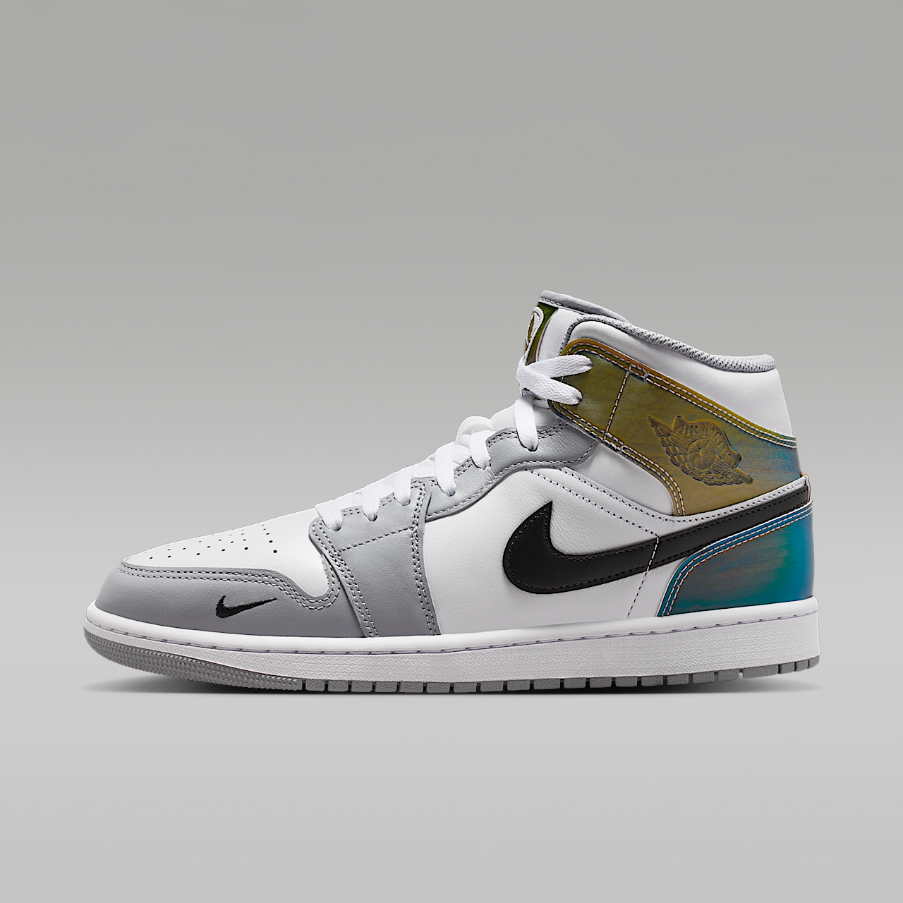Air Jordan 1 Mid SE (Multi-Color/White/Wolf Grey/Black)