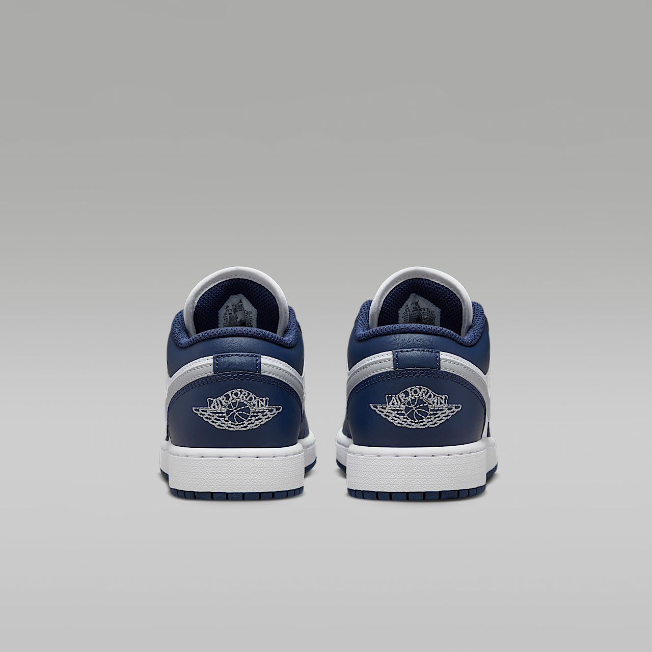Nike Air Jordan 1 Low sneaker Wit/Midnight Navy/Wolf Grey