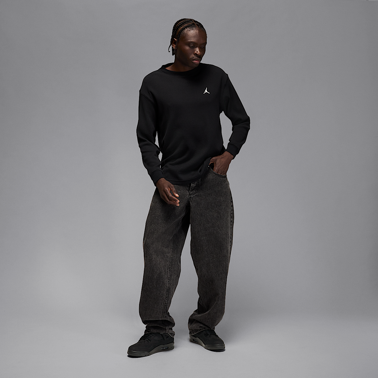 Nike Air Jordan sneaker Zwart/Light Graphite/Zwart