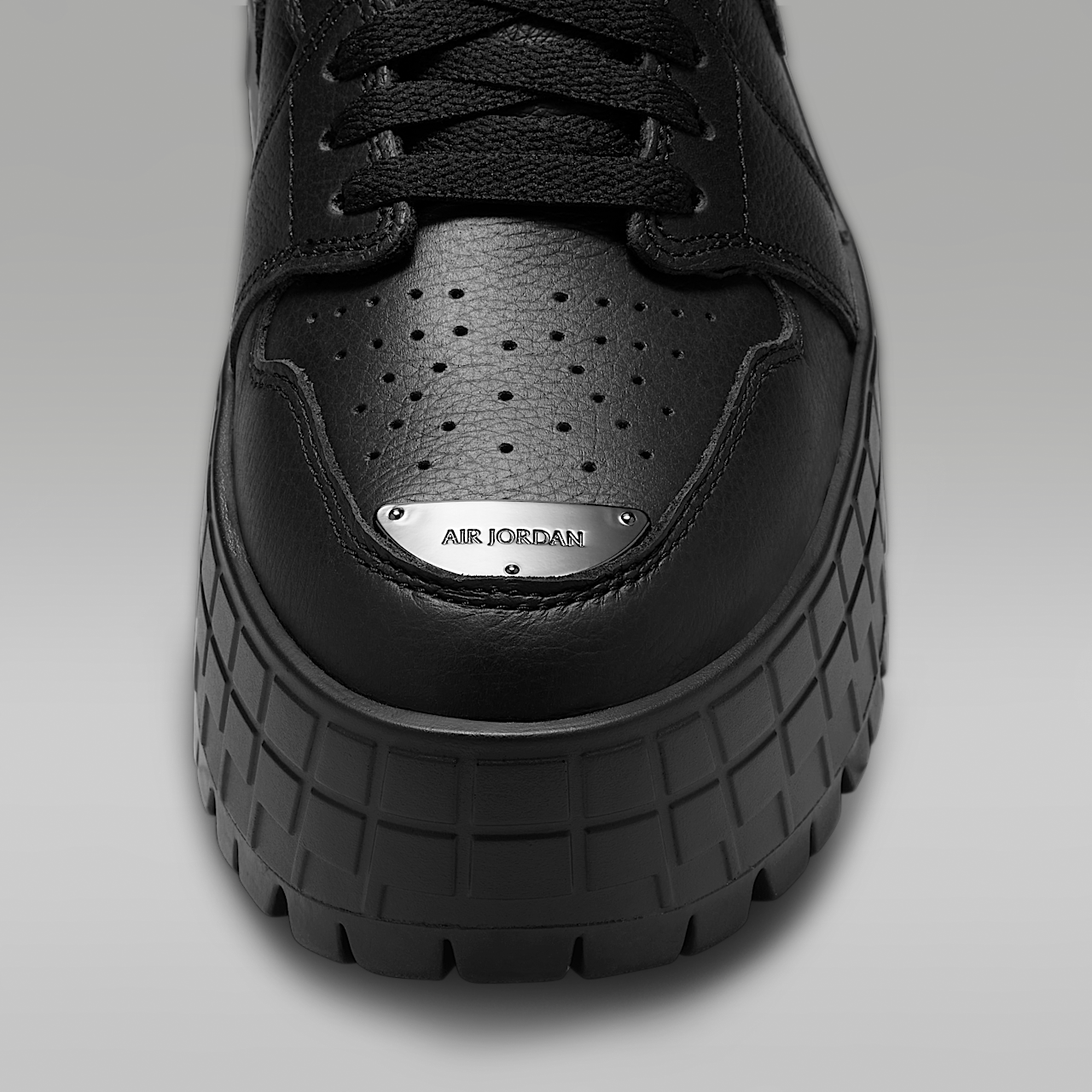 Nike Air Jordan 1 sneaker Zwart/Wit/Metallic Black