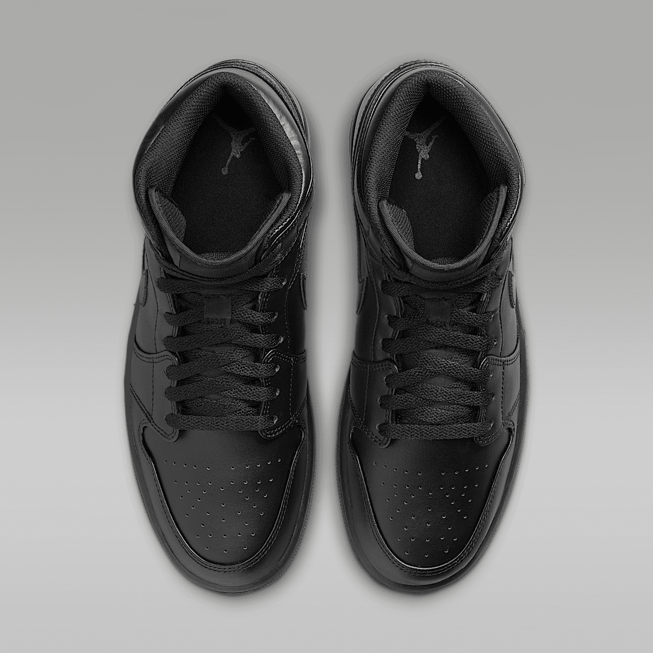 Nike Air Jordan 1 Mid sneaker Zwart/Zwart/Zwart