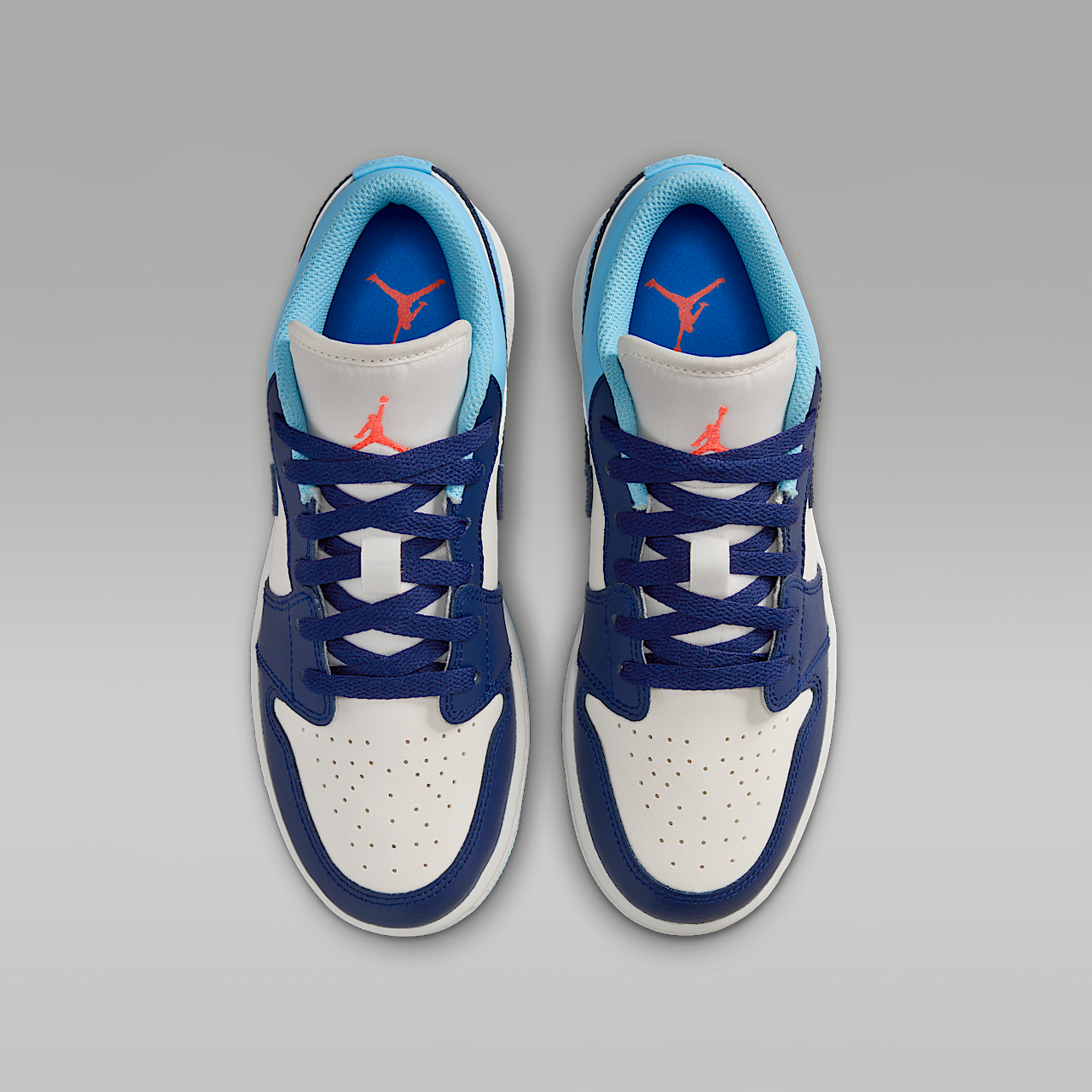 Nike Air Jordan 1 Low sneaker Sail/Blue Chill/Hot Lava/Blue Void