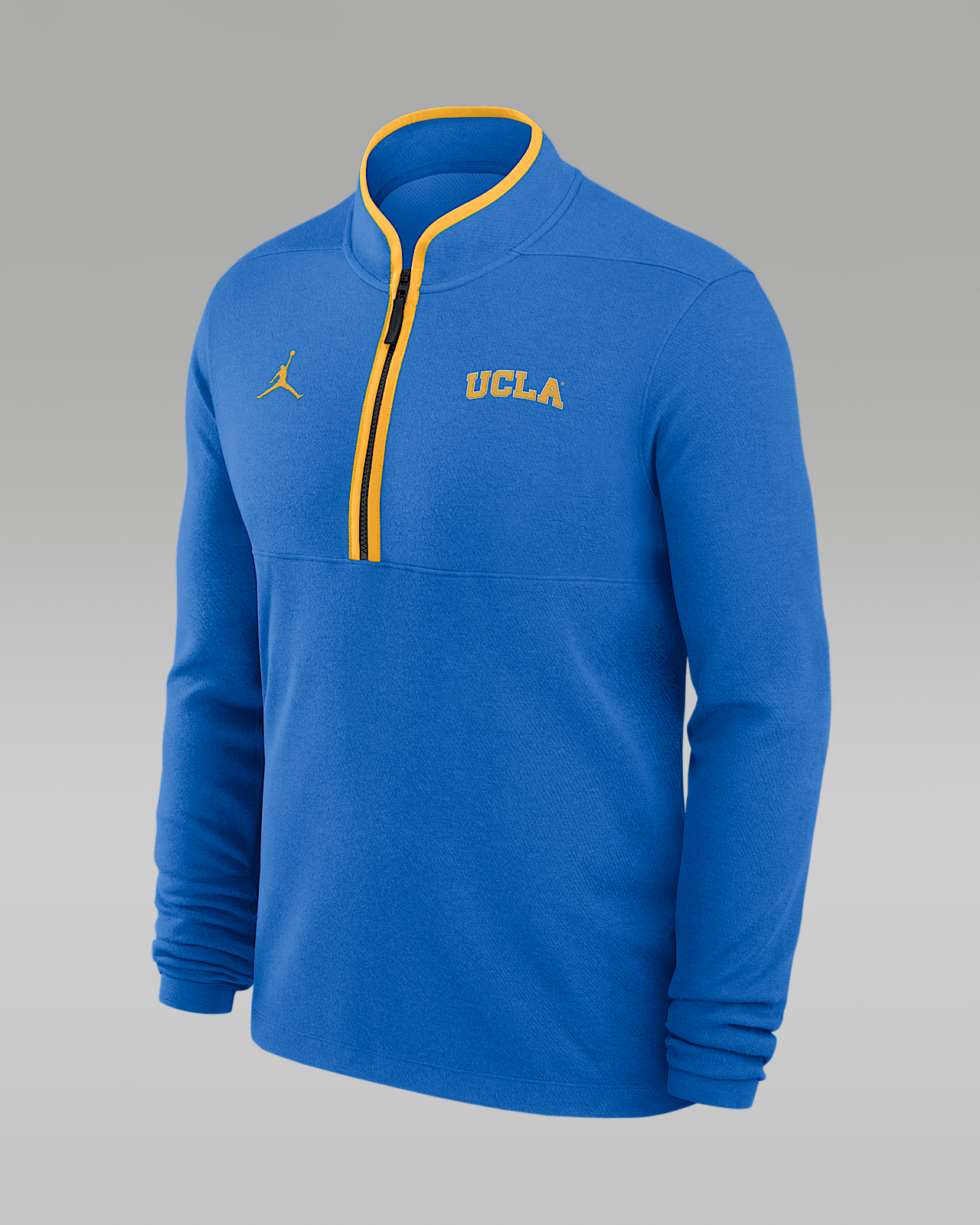 Мужские  UCLA Courtside Jordan Brand Dri-FIT College Half-Zip Top
