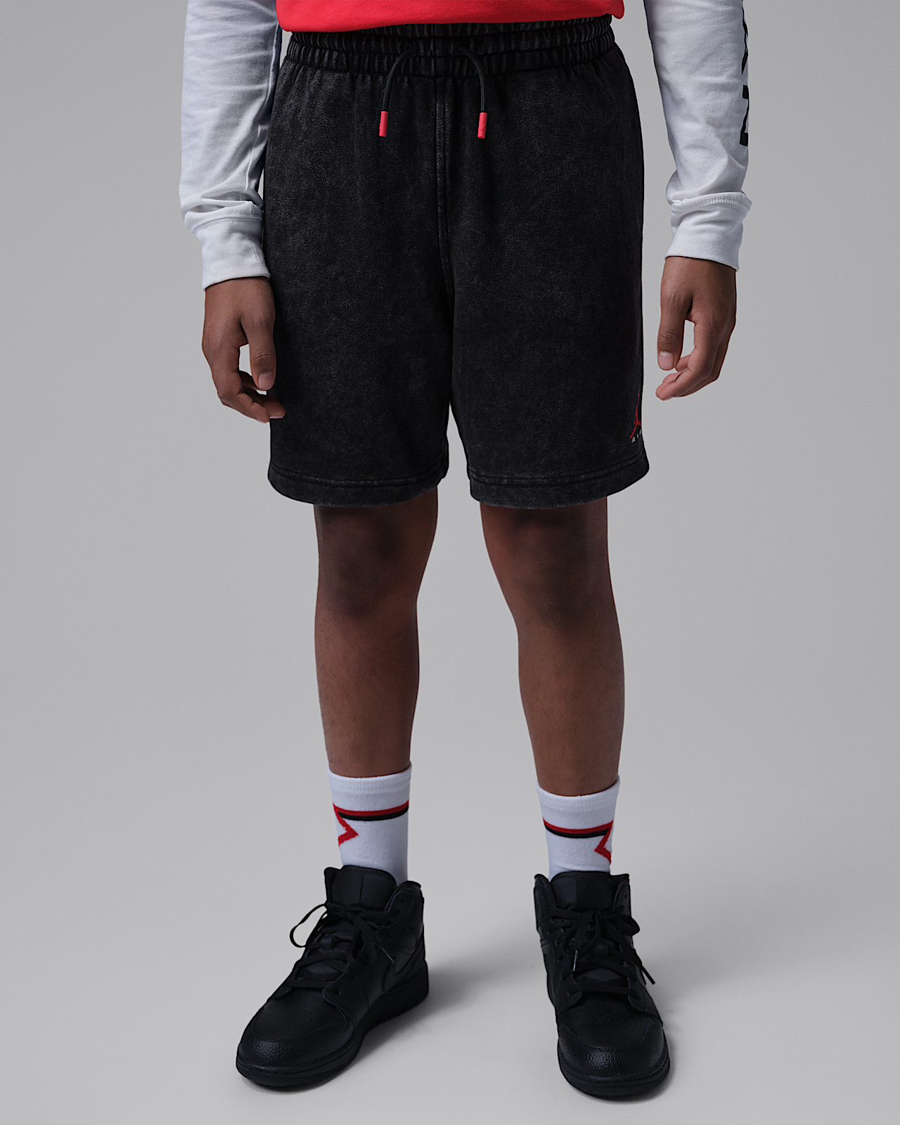 Детские шорты Jordan Big Kids' Acid Wash French Terry Shorts