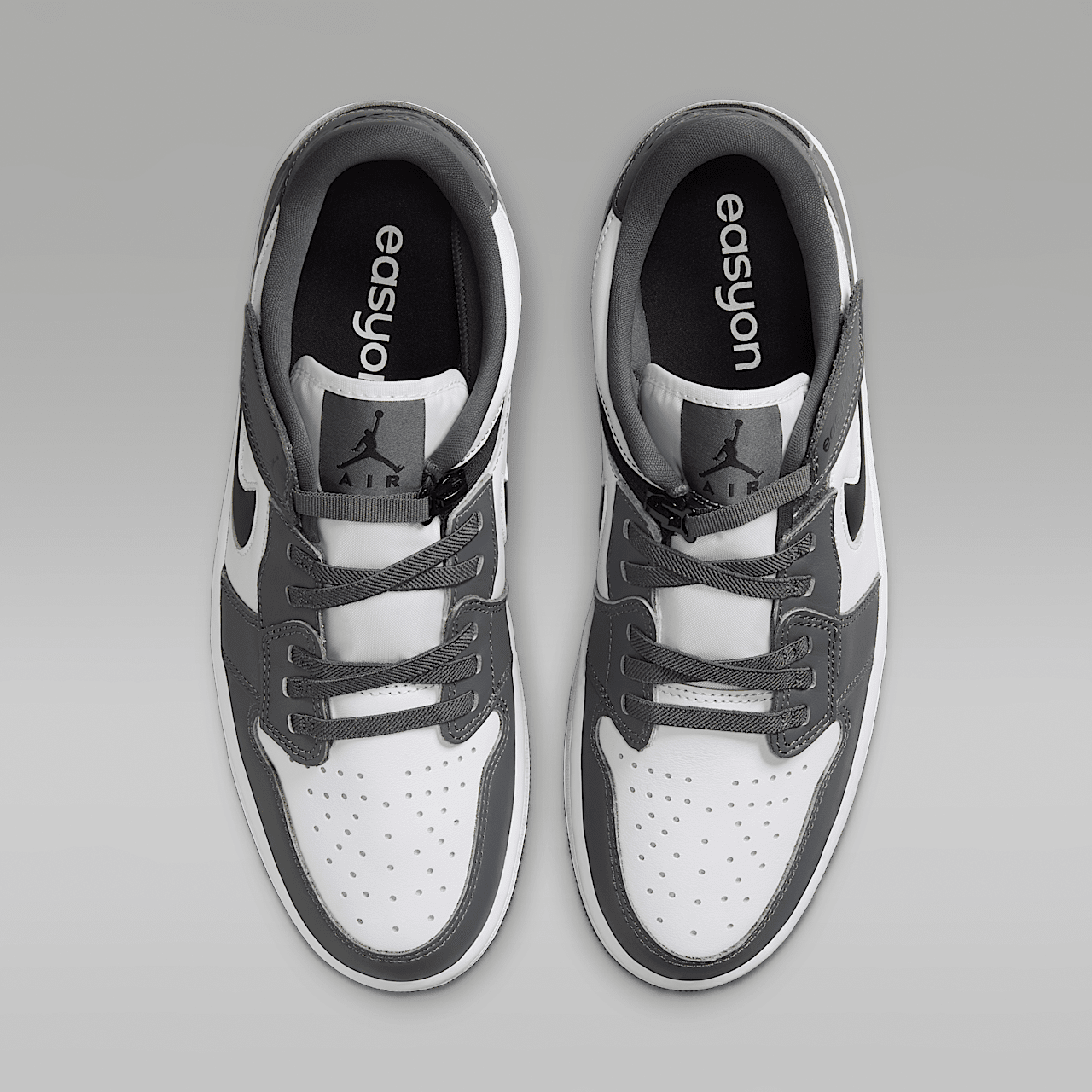 Nike Air Jordan 1 Low sneaker Wit/Iron Grey/Zwart