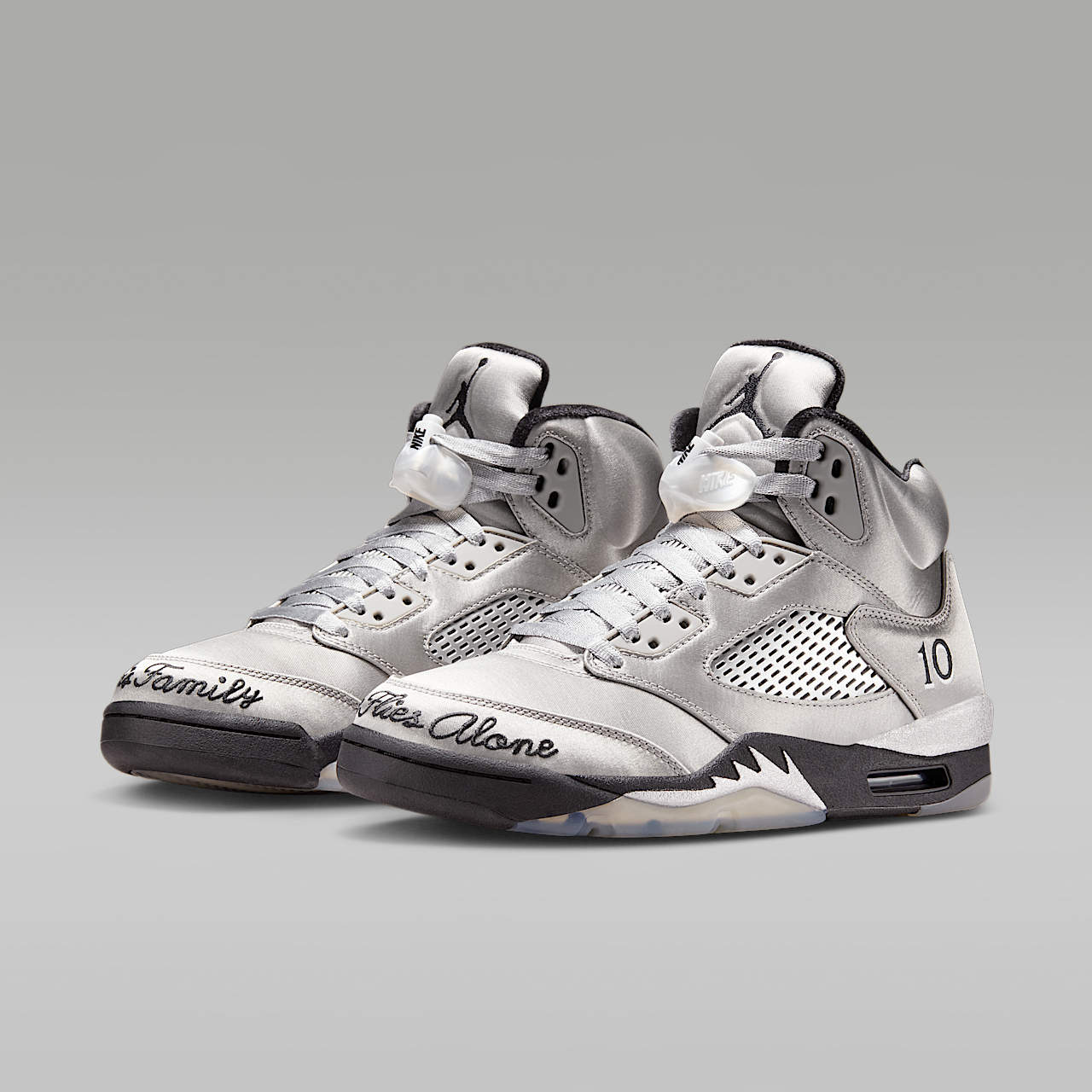 Nike Air Jordan sneaker Medium Grey/Metallic Silver/Zwart