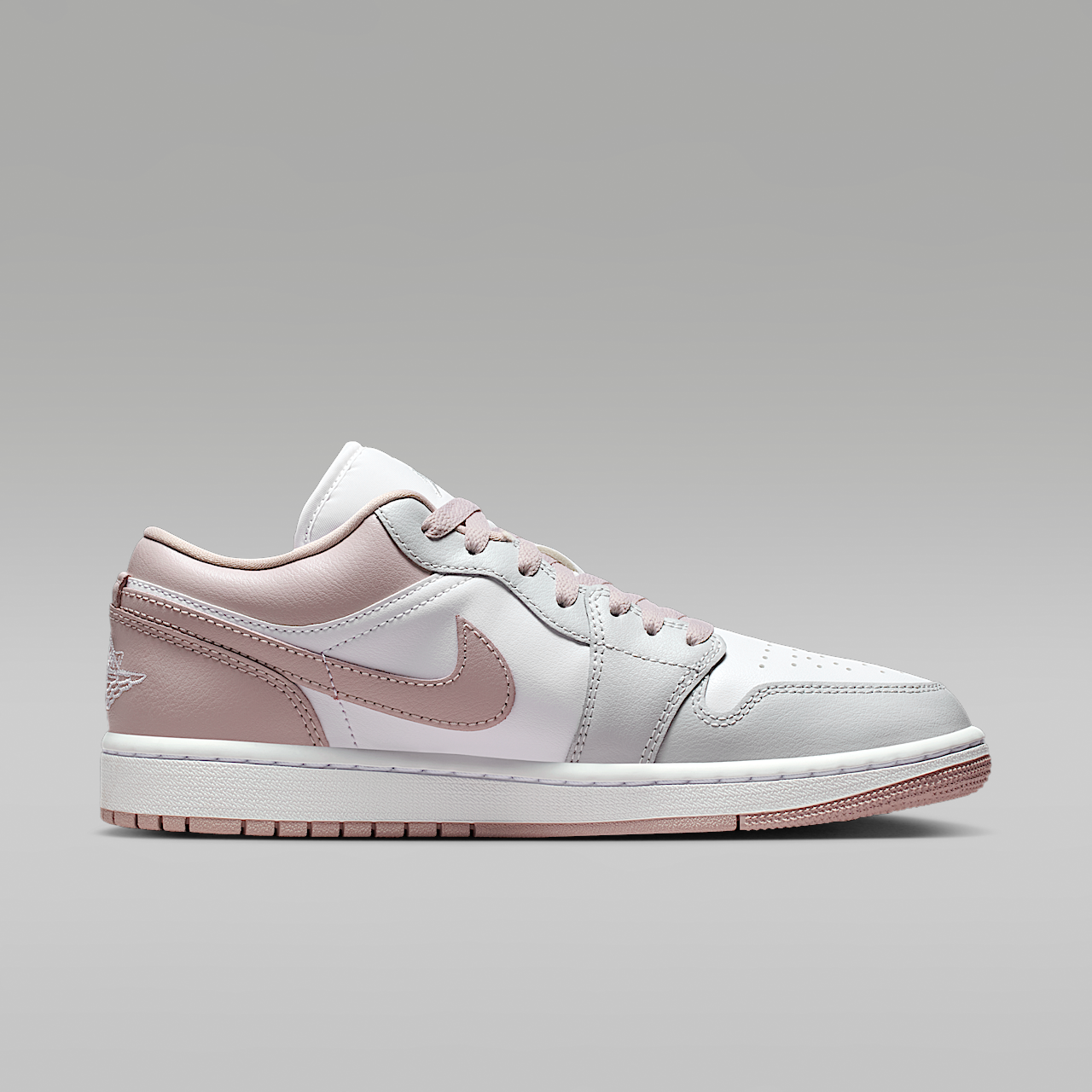 Nike Air Jordan 1 Low sneaker Particle Rose/Wit/Neutral Grey