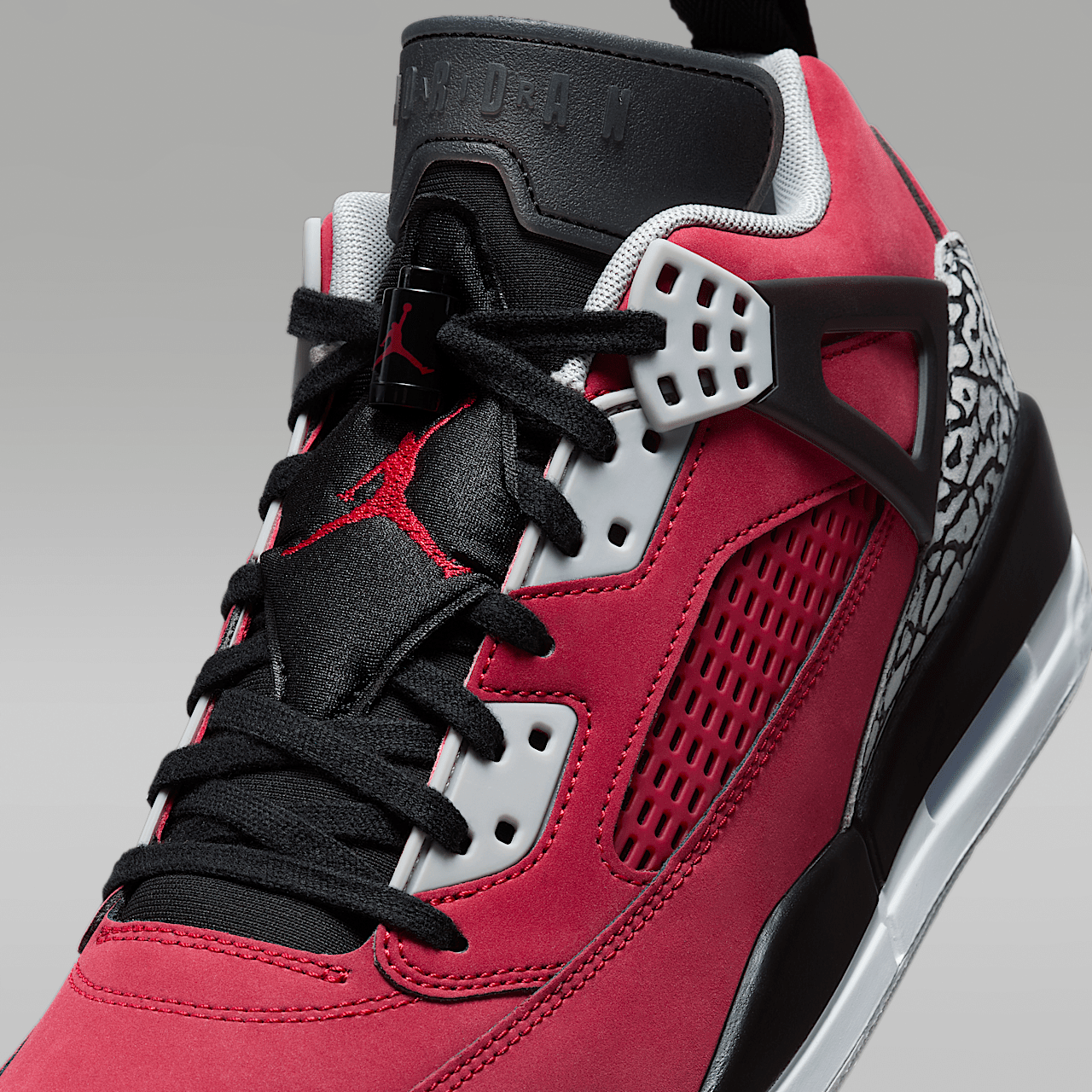 Nike Jordan Spizike Low sneaker Gym Red/Wolf Grey/Cool Grey/Zwart