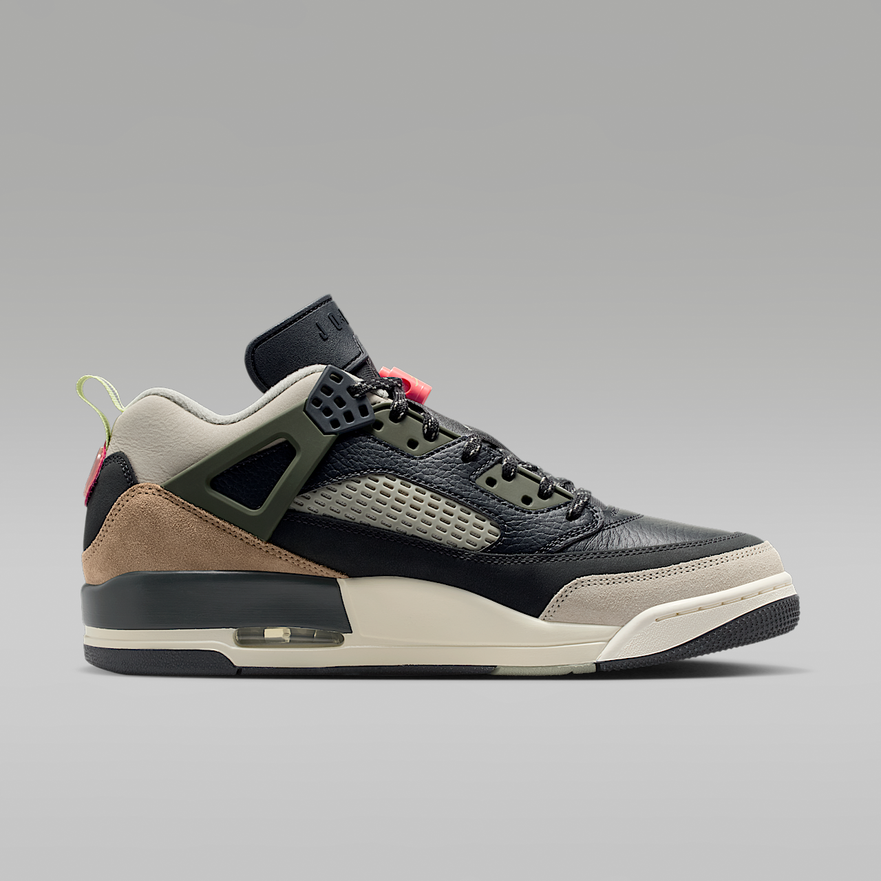 Nike Jordan Spizike Low sneaker Anthracite/Light Wild Mango/Cargo Khaki/Spruce Fog