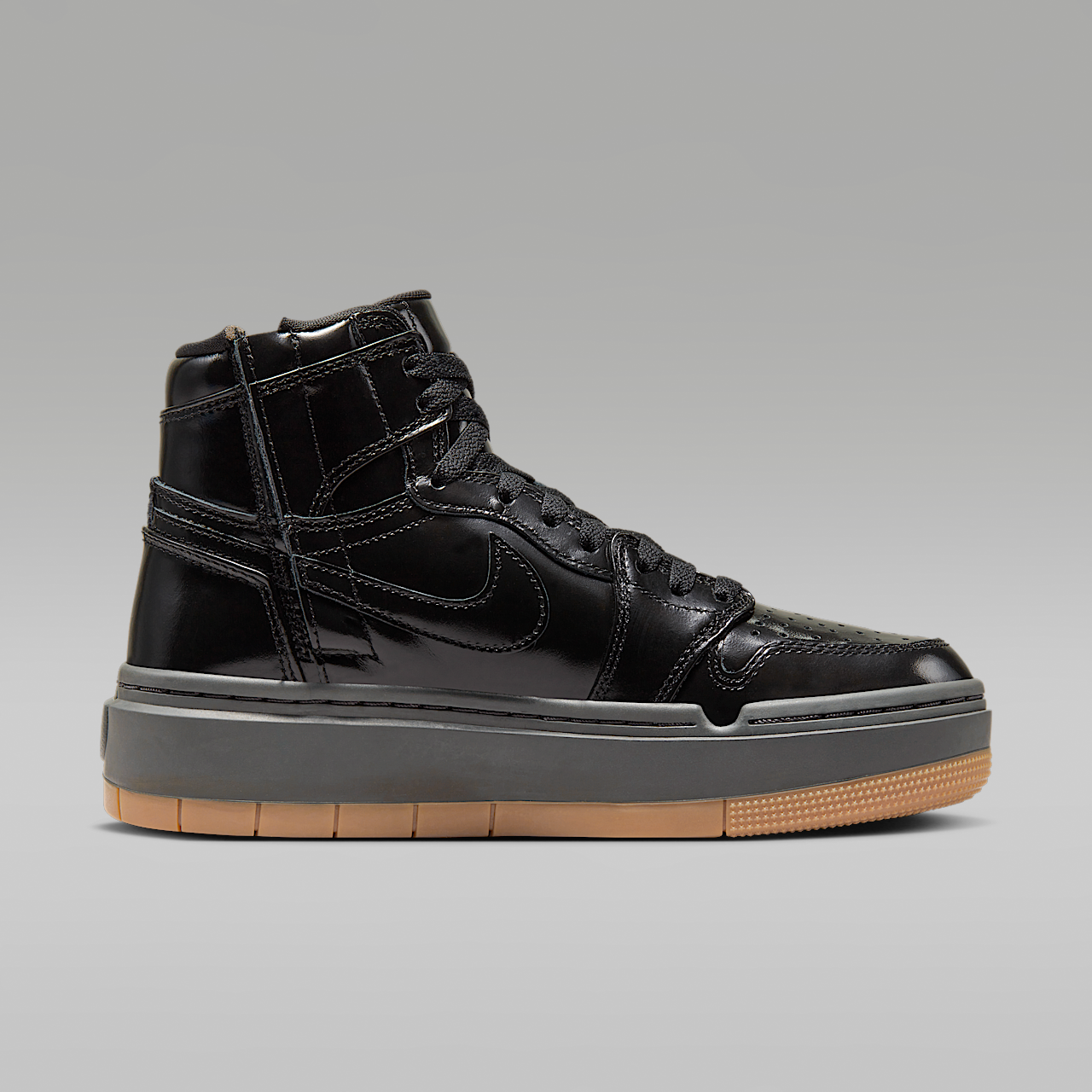 Nike Air Jordan 1 sneaker Zwart/Medium Ash/Gum Light Brown/Zwart