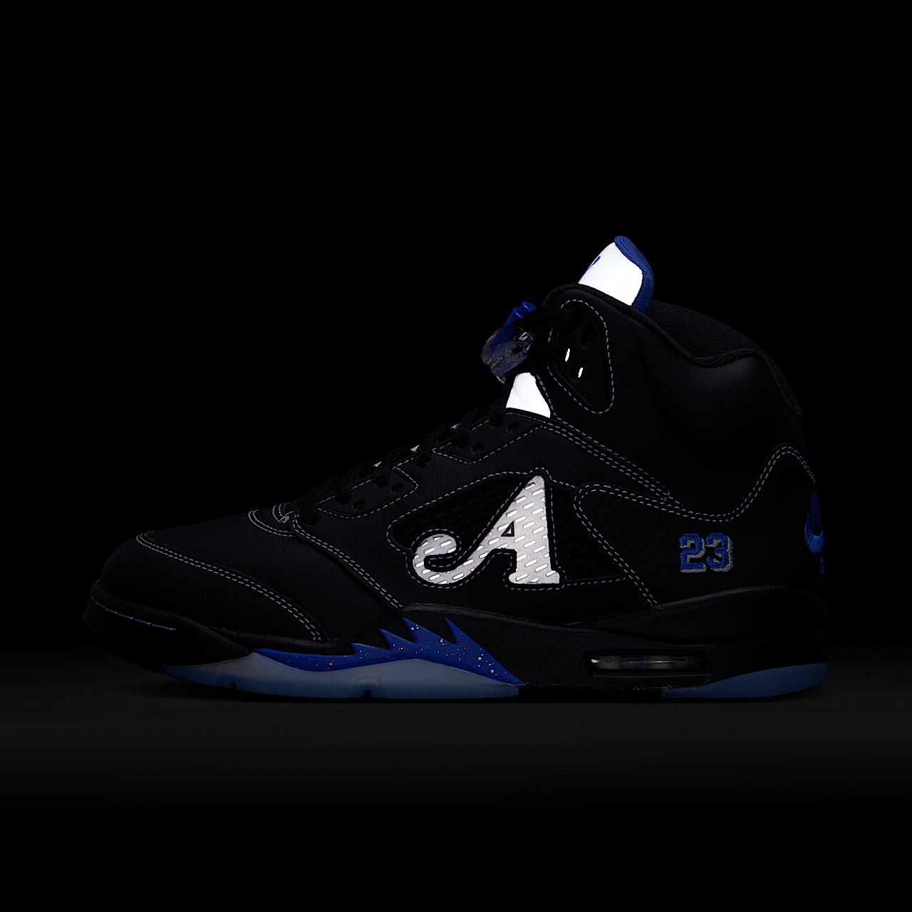 Nike Air Jordan sneaker Zwart/Metallic Silver/Silver/Racer Blue
