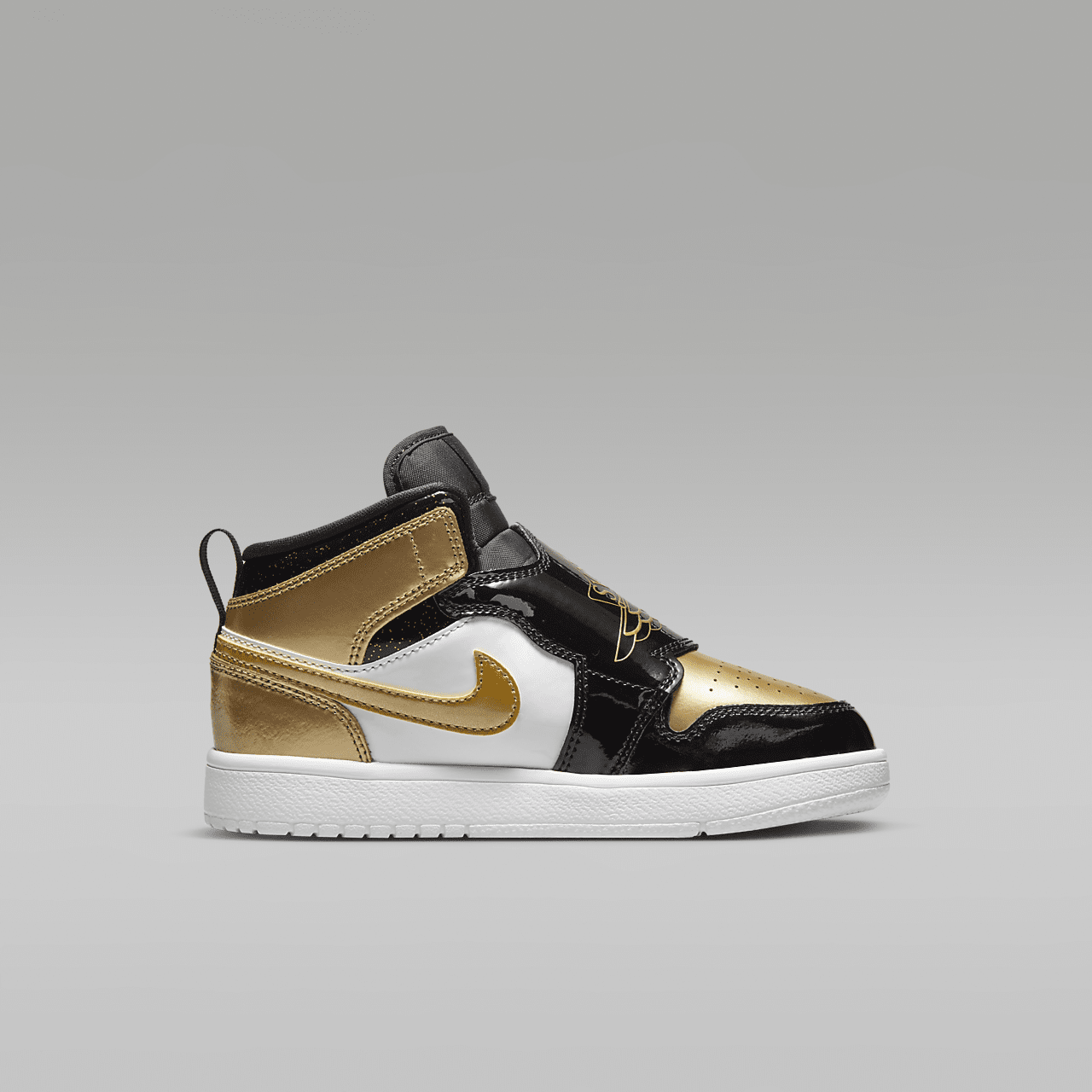 Nike  sneaker Zwart/Wit/Metallic Gold