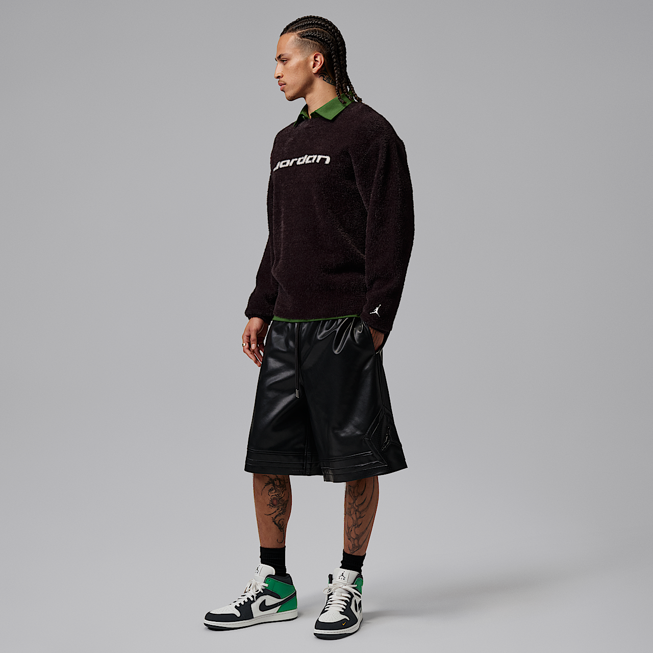 Nike Air Jordan sneaker Summit White/Lucky Green/University Gold/Zwart
