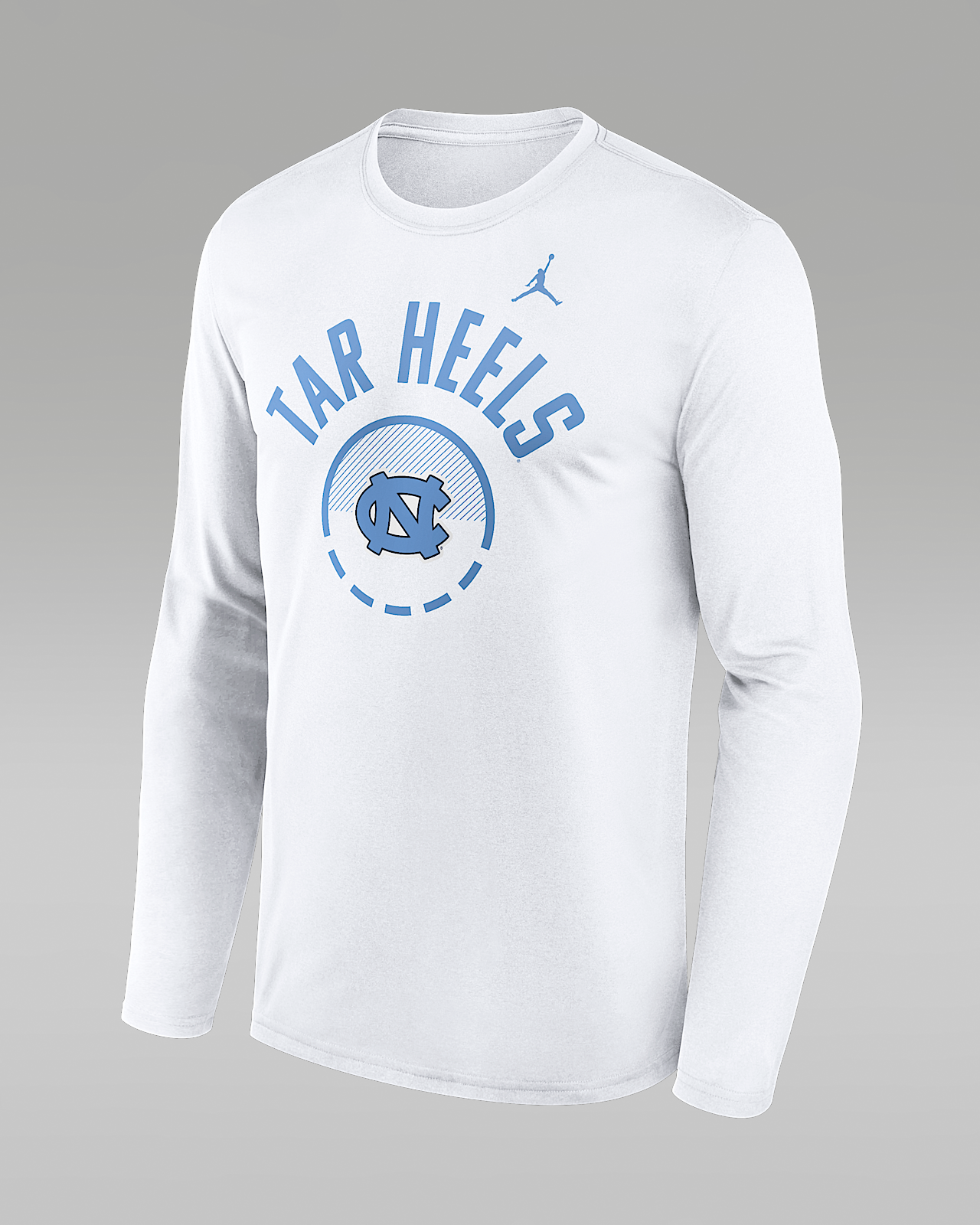 Мужская футболка North Carolina Courtside Jordan Brand Dri-FIT College Long-Sleeve