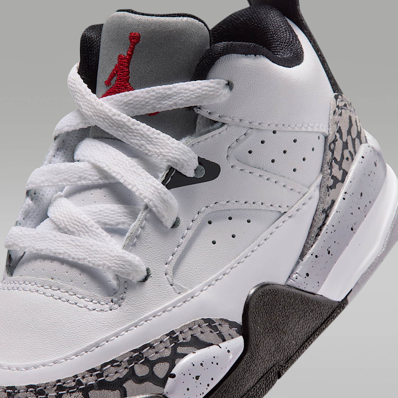 Nike  sneaker Wit/Zwart/Cement Grey/Gym Red