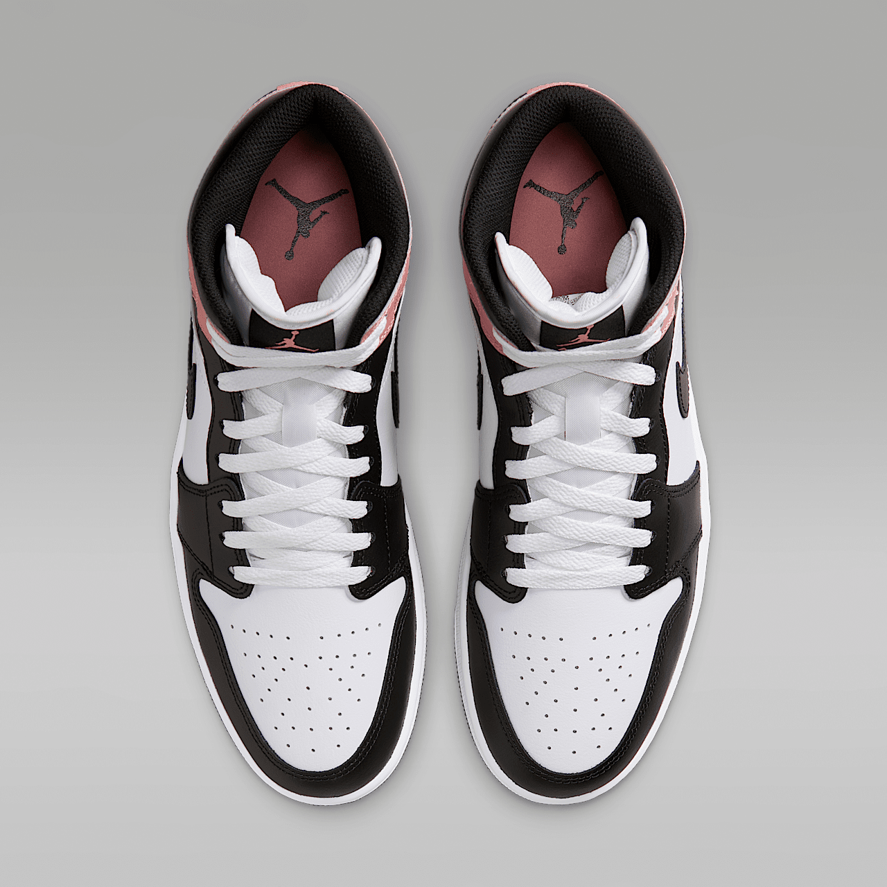 Nike Air Jordan 1 Mid sneaker Wit/Rust Pink/Zwart