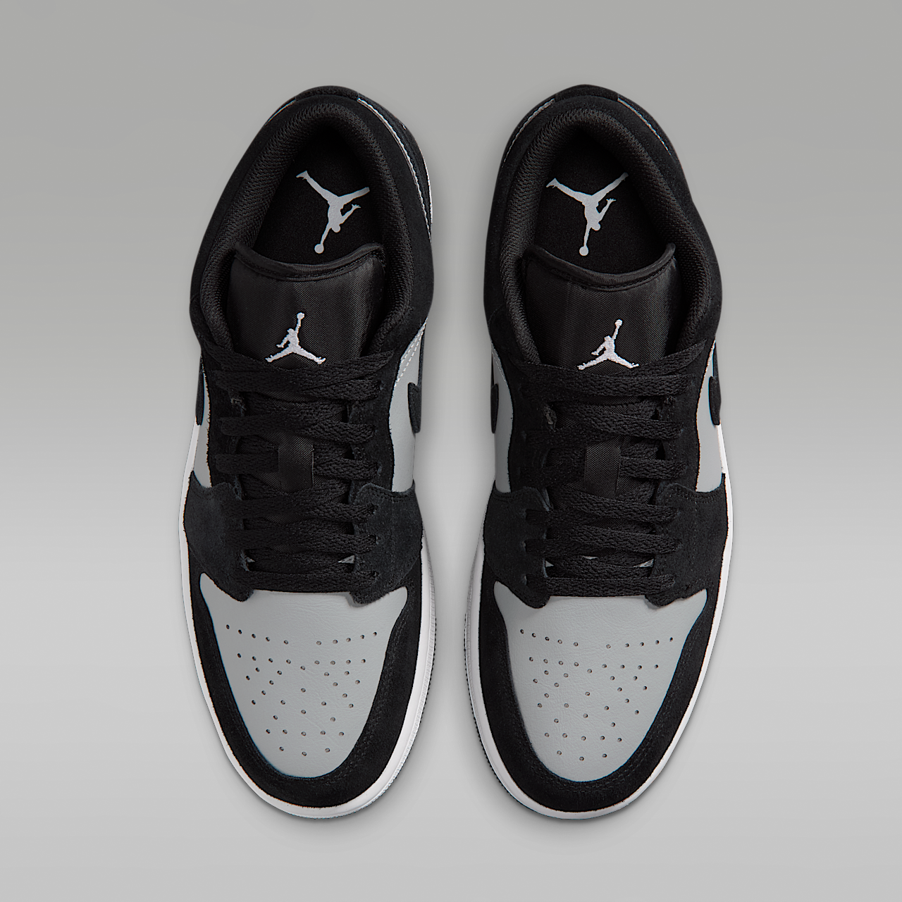 Nike Air Jordan 1 Low sneaker Zwart/Light Smoke Grey/Wit