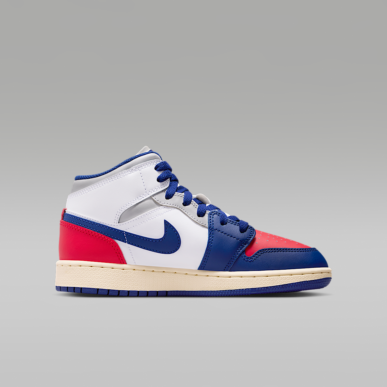 Nike Air Jordan sneaker Wit/University Red/Neutral Grey/Deep Royal Blue