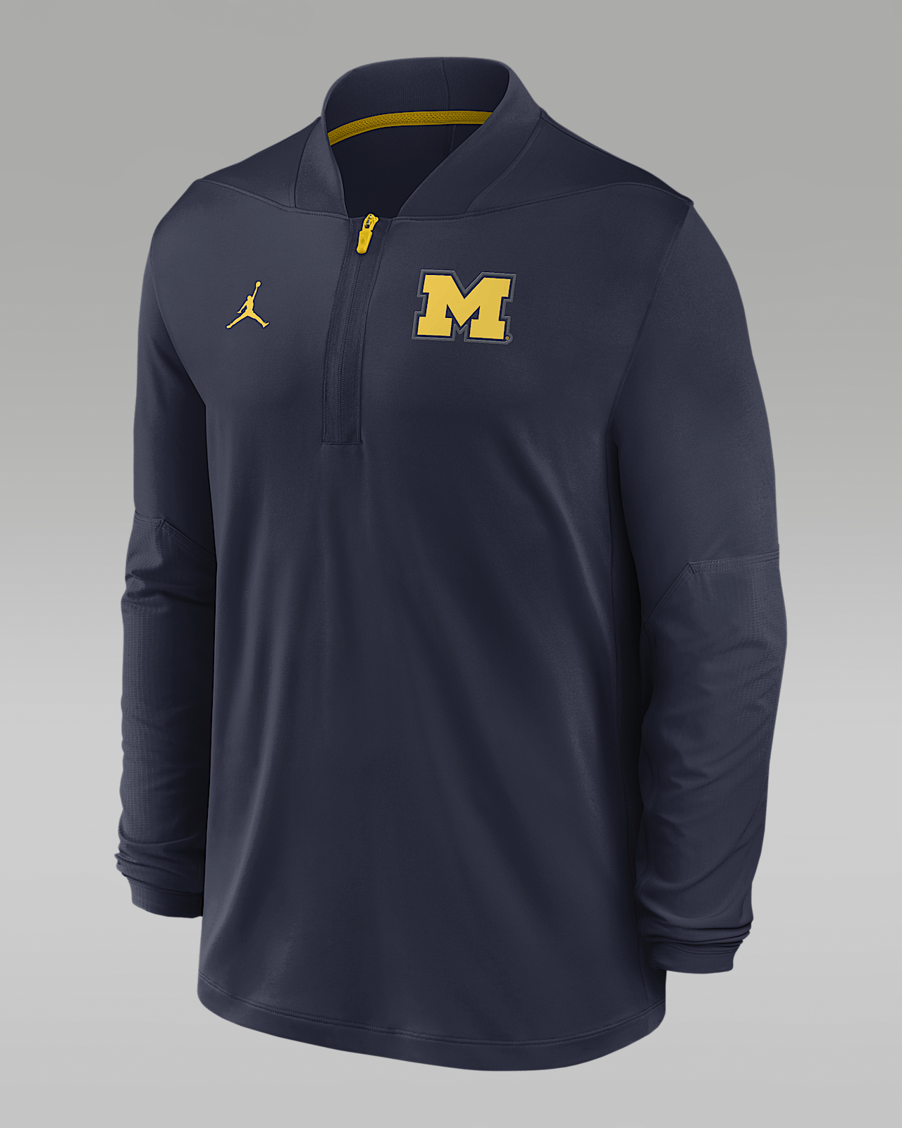 Мужские  Michigan Sideline Jordan Brand Dri-FIT College 1/2-Zip Top