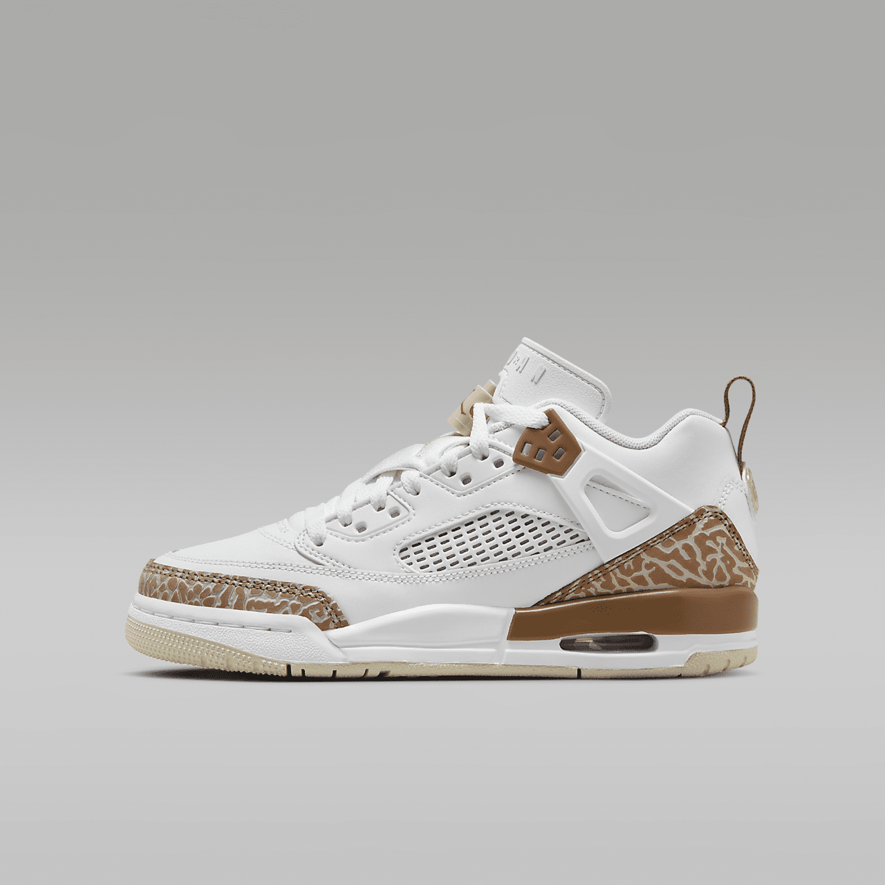 Nike Jordan Spizike Low sneaker Wit/Archaeo Brown/Light Bone/Pink Oxford