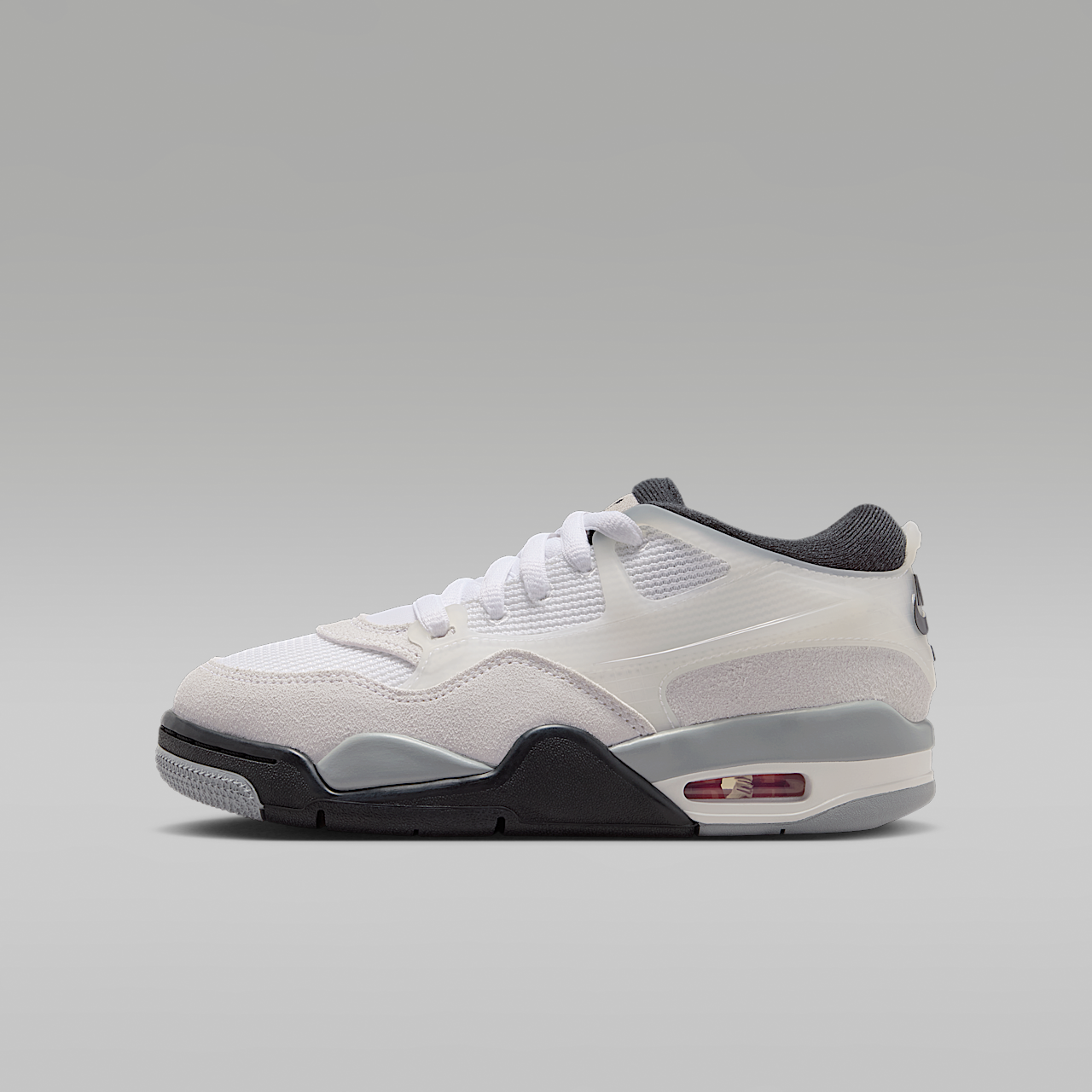 Nike Air Jordan 4 RM sneaker Wit/Infrared 23/Light Smoke Grey/Zwart