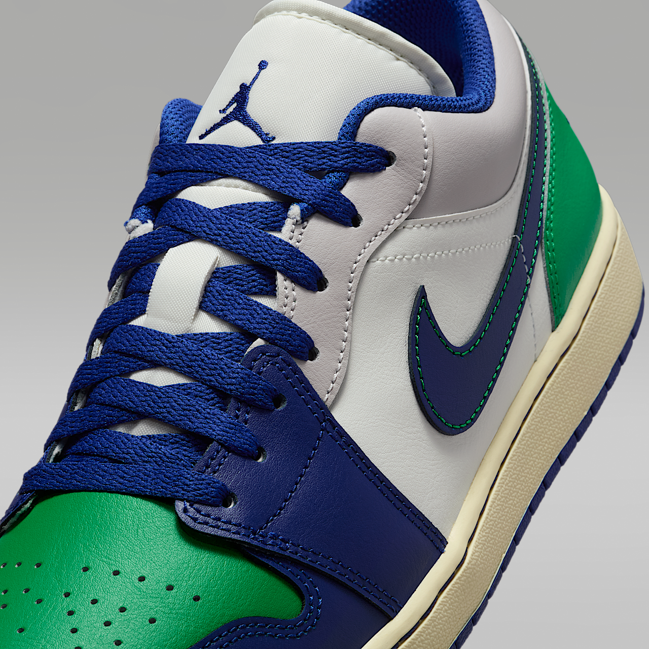 Nike Air Jordan 1 Low sneaker Sail/Stadium Green/Neutral Grey/Deep Royal Blue