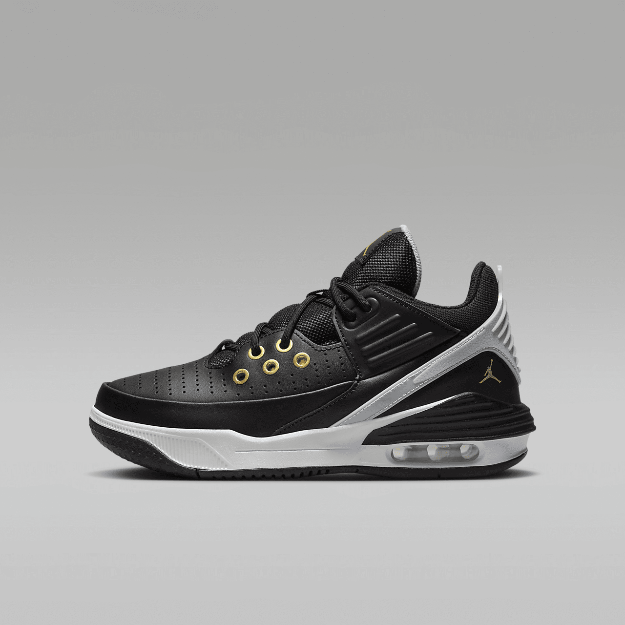 Nike  sneaker Zwart/Wit/Wolf Grey/Metallic Gold