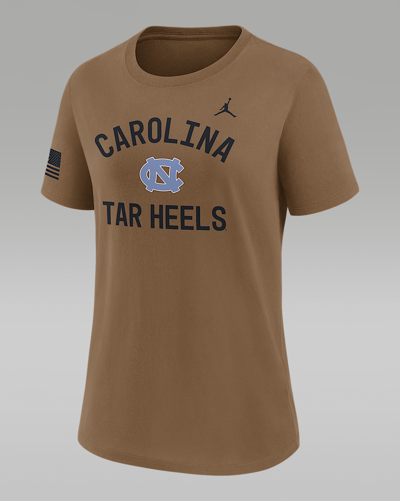 Женская футболка North Carolina 2026 Military Appreciation Jordan Brand Dri-FIT College