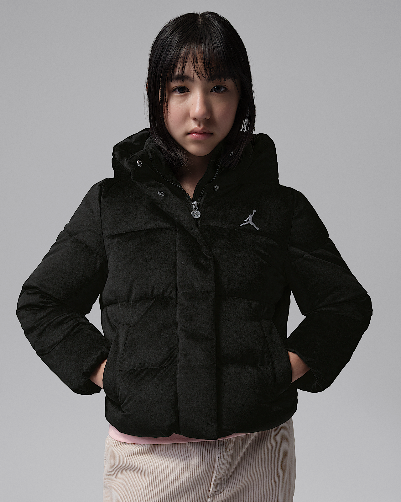 Детская куртка Jordan Big Kids' Velvet Puffer