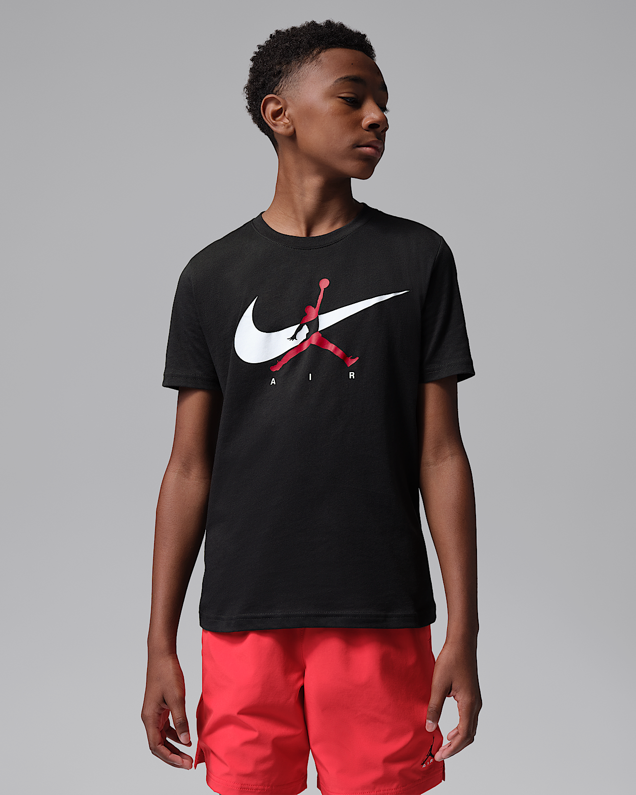 Детская футболка Jordan Big Kids' Jumpman Swoosh Intersection