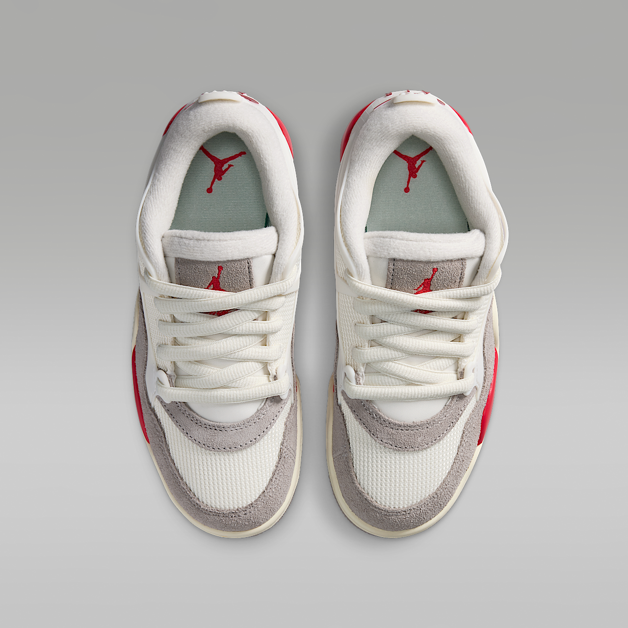 Nike Air Jordan sneaker Sail/College Grey/Coconut Milk/Fire Red