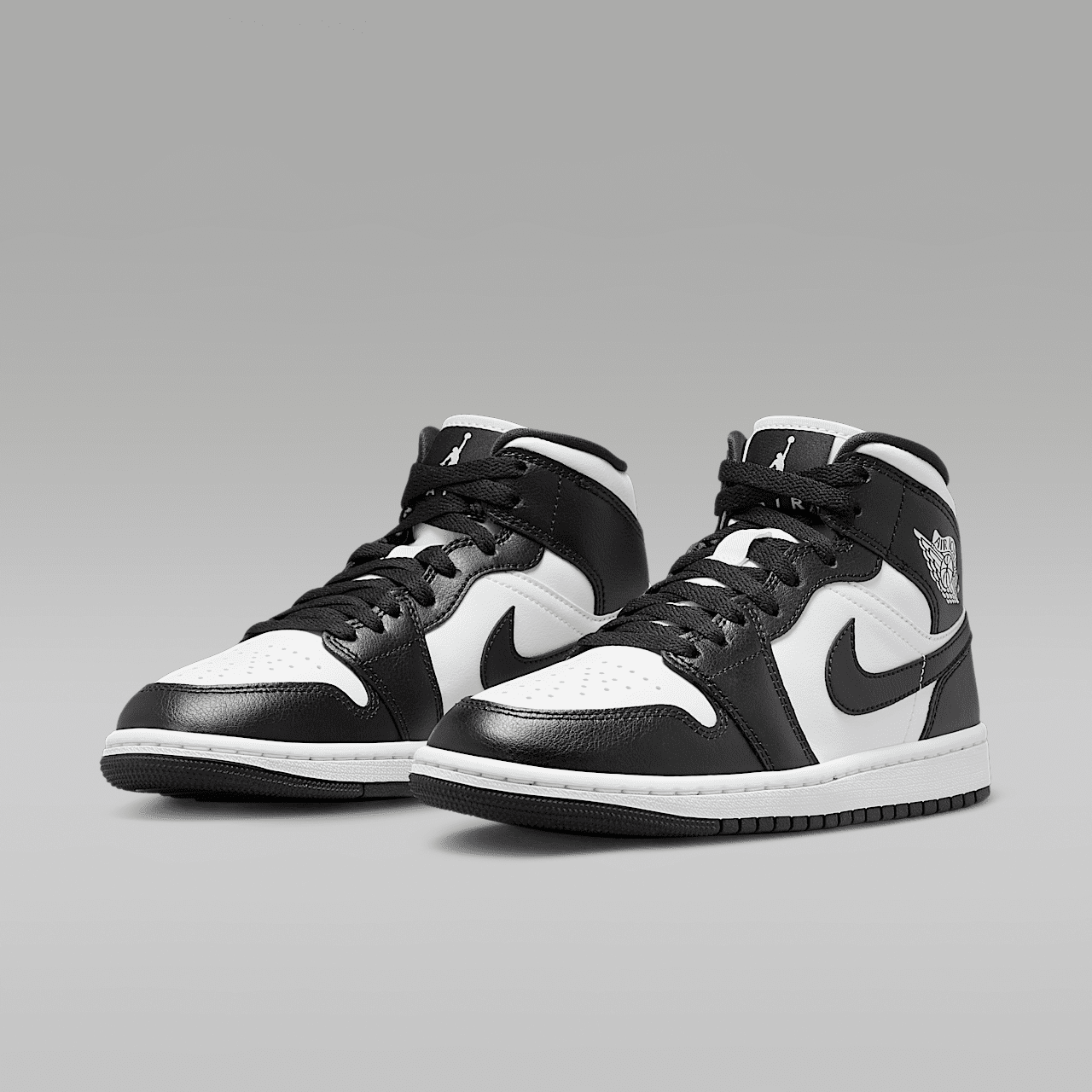 Nike Air Jordan 1 Mid sneaker Wit/Wit/Zwart