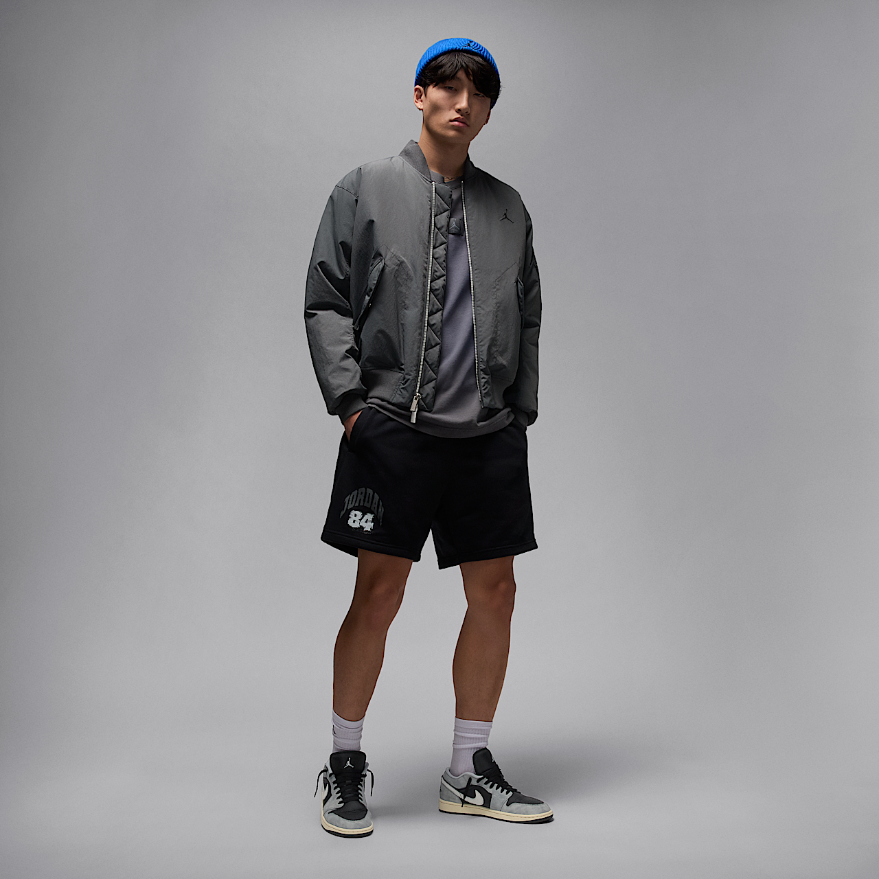 Nike Air Jordan sneaker Light Smoke Grey/Sail/Muslin/Zwart