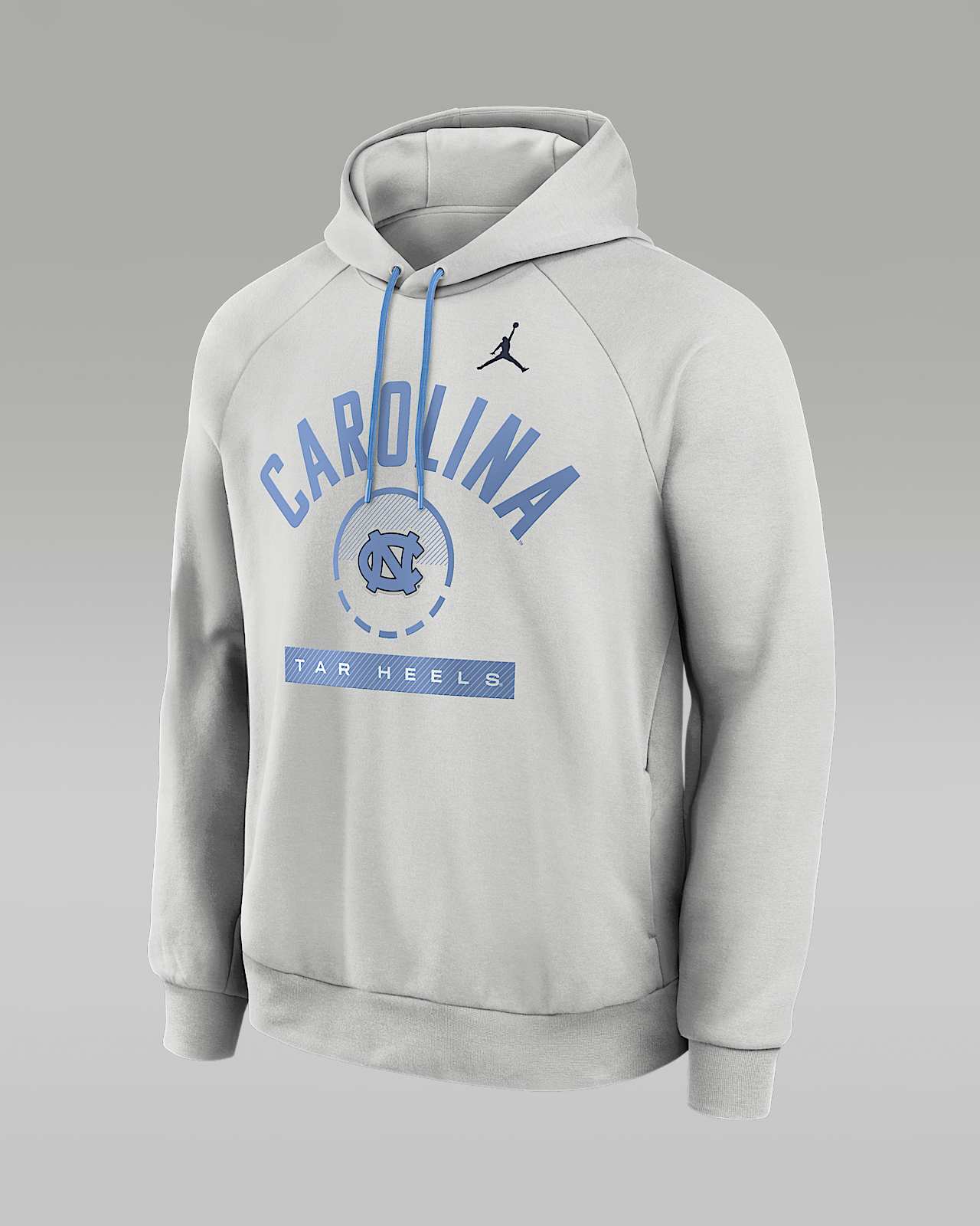 Мужское худи North Carolina Courtside Jordan Brand Dri-FIT College Pullover Hoodie