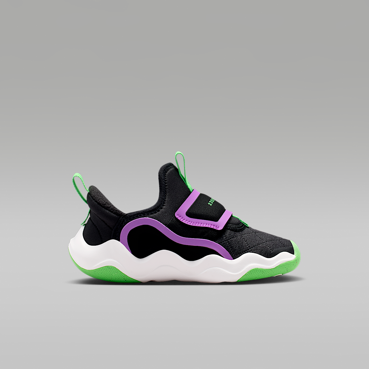 Nike  sneaker Zwart/Laser Purple/Summit White/Scream Green