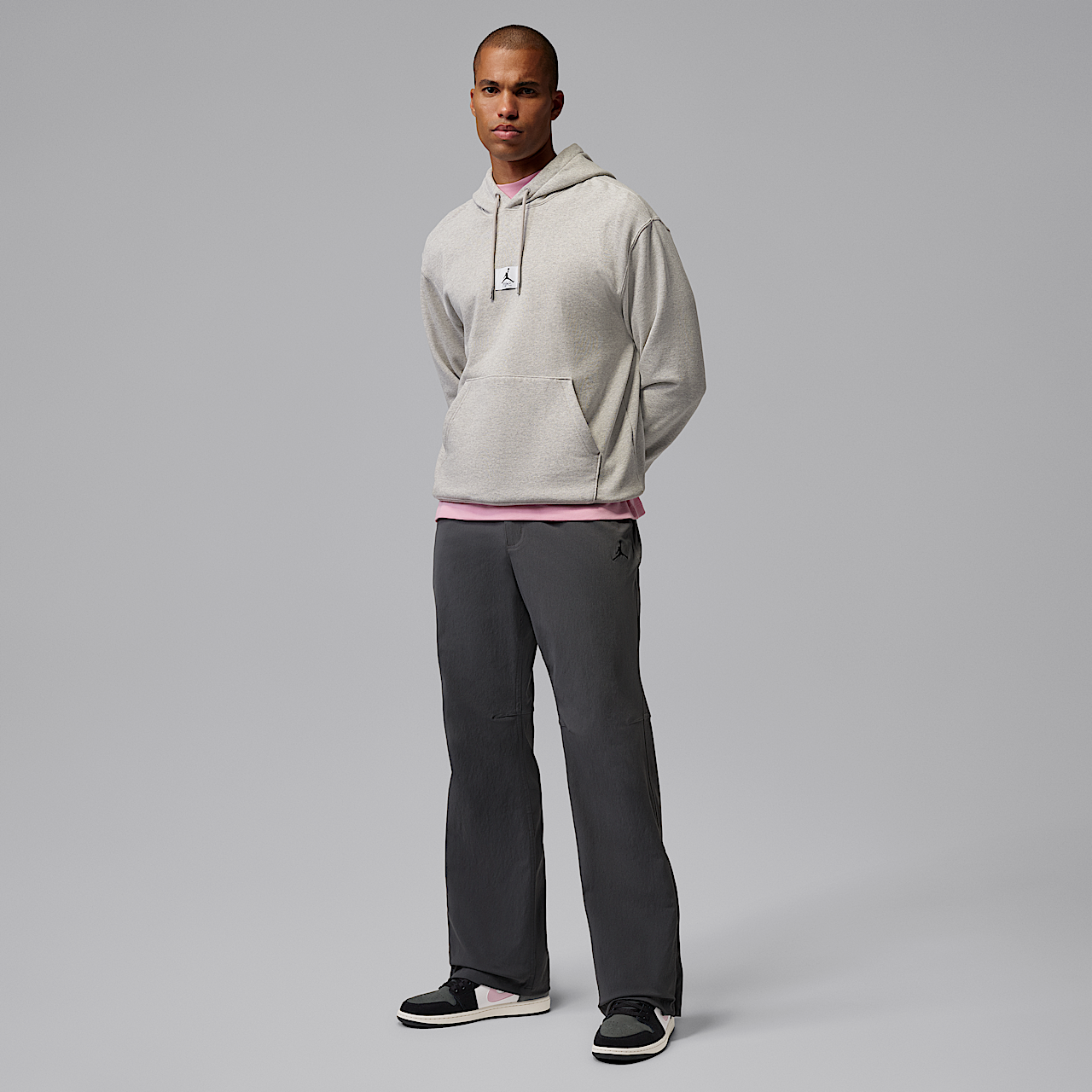 Nike Air Jordan sneaker Zwart/Iron Grey/Wit/Iced Carmine