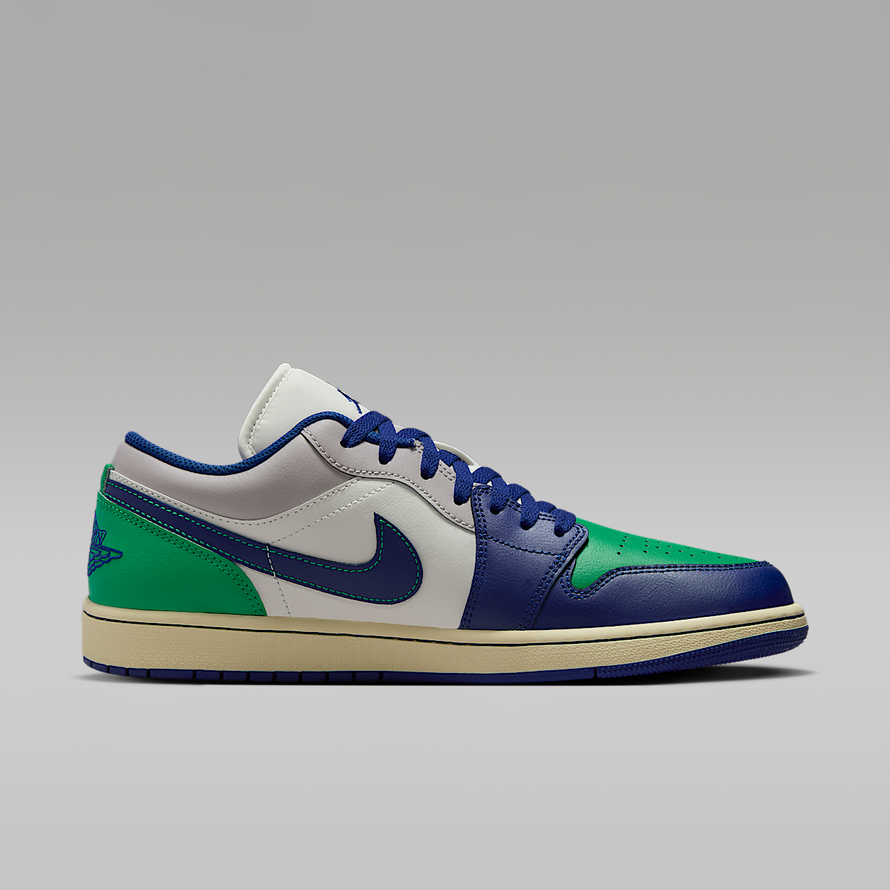 Nike Air Jordan 1 Low sneaker Sail/Stadium Green/Neutral Grey/Deep Royal Blue