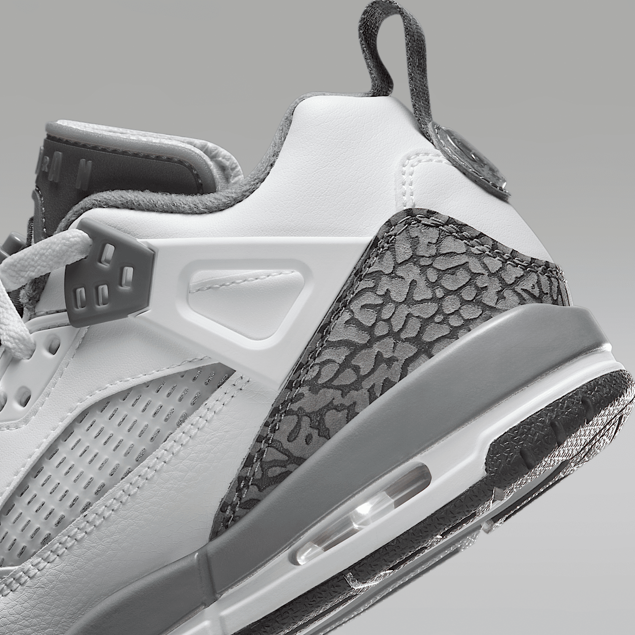 Nike Jordan Spizike Low sneaker Wit/Anthracite/Wolf Grey/Cool Grey