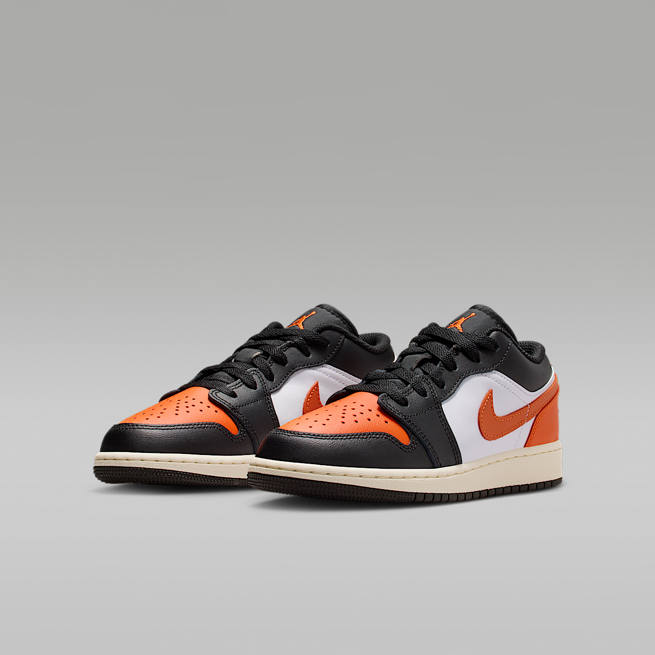 Nike Air Jordan 1 Low sneaker Zwart/Wit/Sail/Starfish